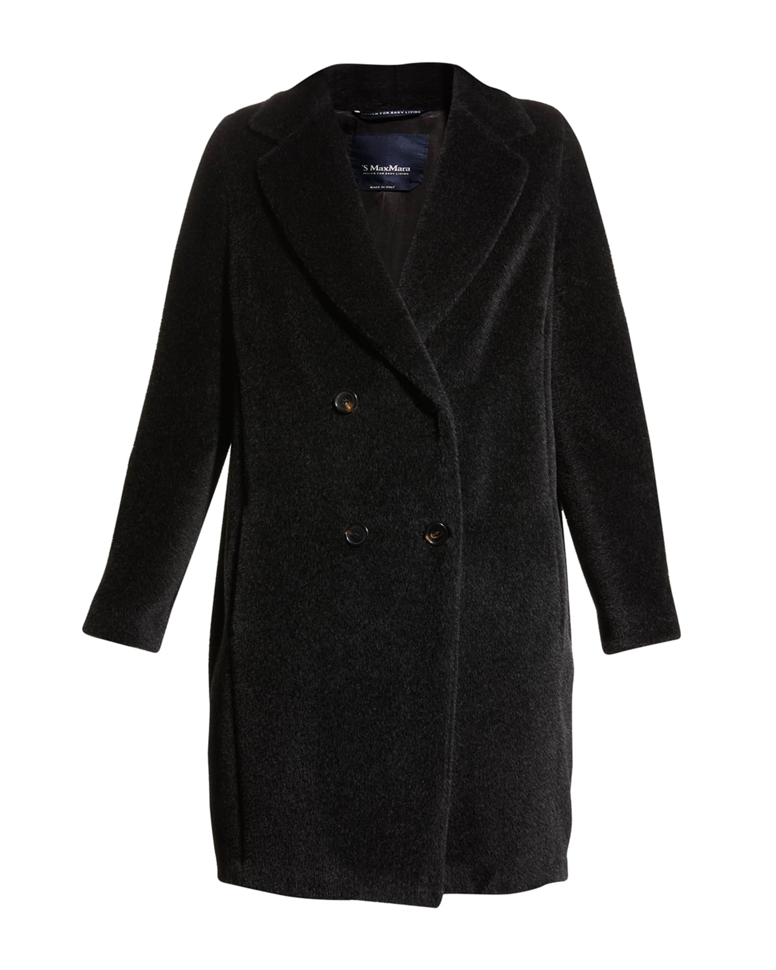 Max Mara Rosato Double-Breasted Teddy Coat | Neiman Marcus