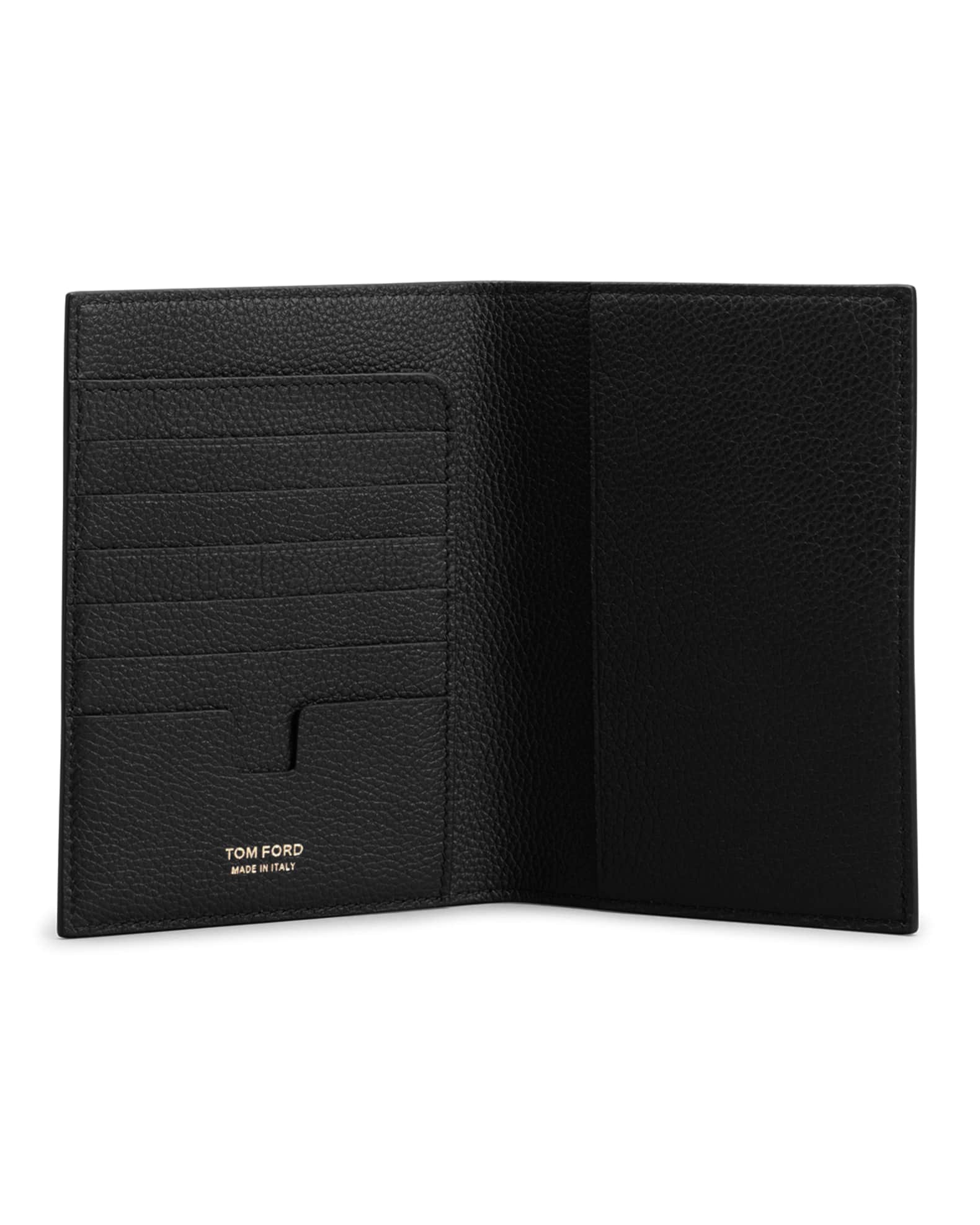 TOM FORD Grain Leather Passport Holder | Neiman Marcus