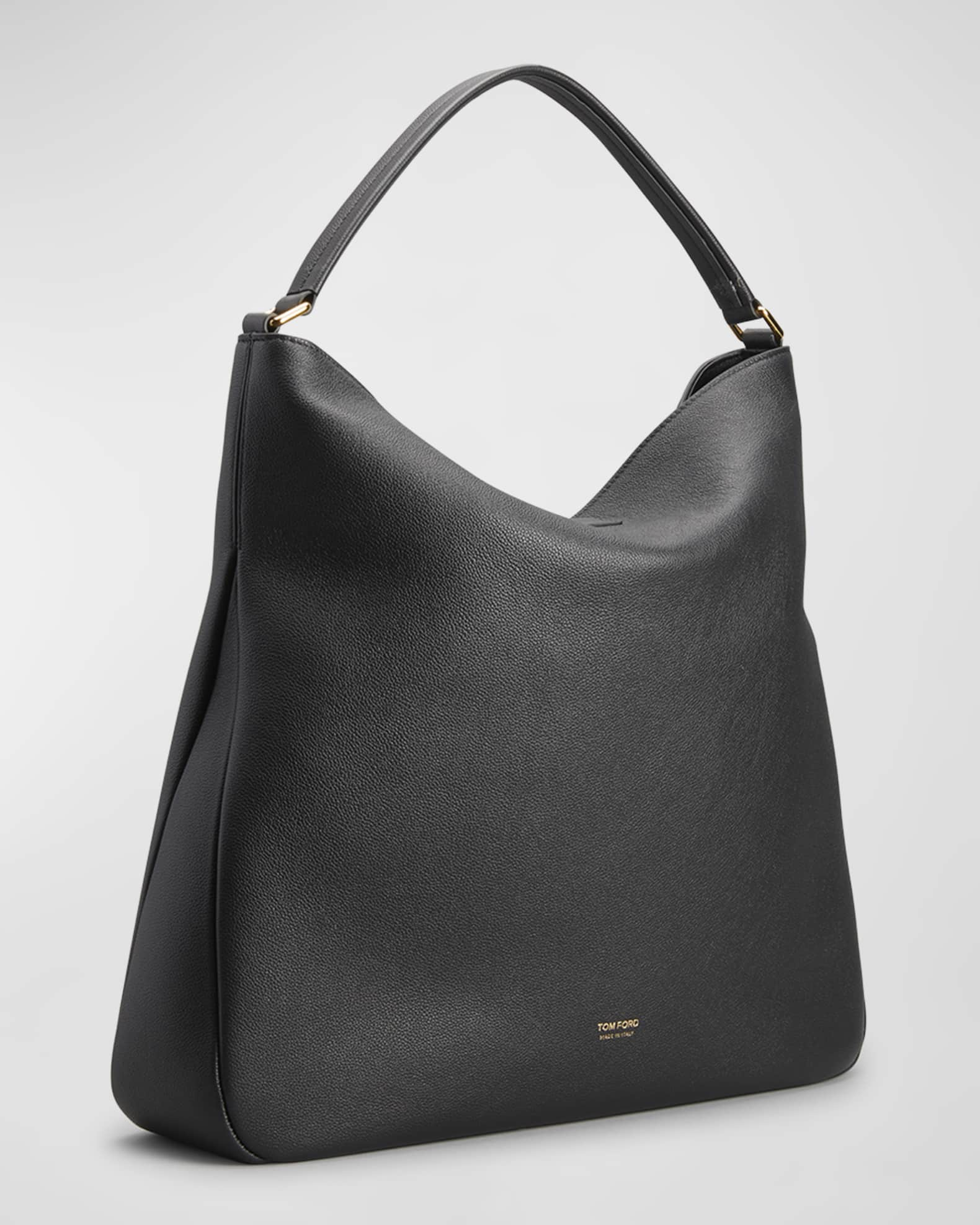 Tom Ford Mini TF Grain Leather Hobo Bag, Silk Taupe, Women's, Handbags & Purses Hobo Bags