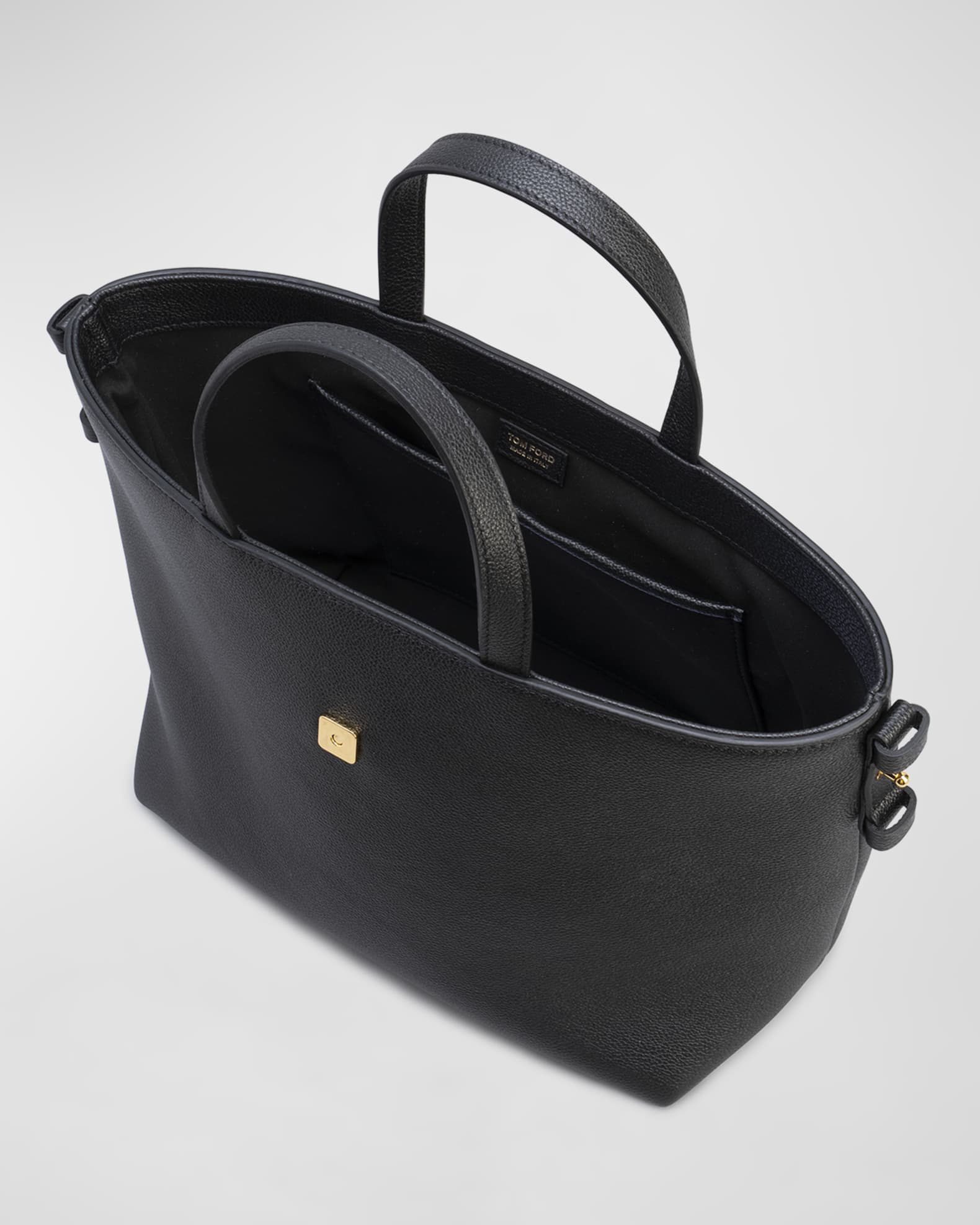 TOM FORD Mini TF Grain Leather East-West Tote Bag | Neiman Marcus
