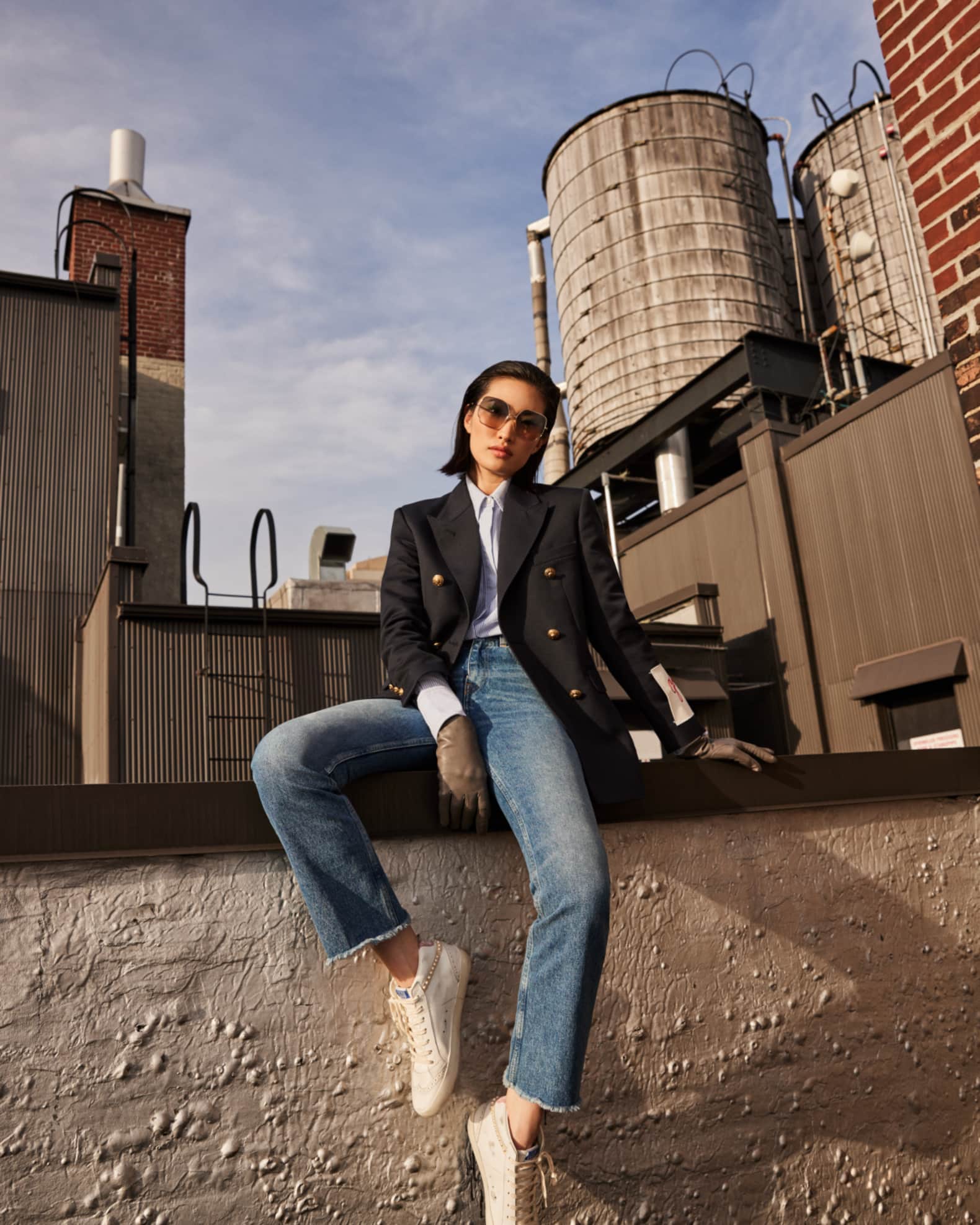Golden sale goose blazer