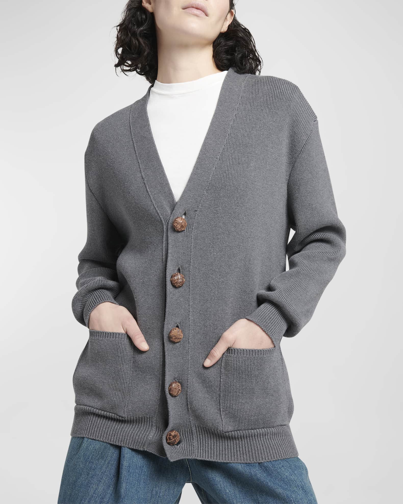 極美品 2024SS ナゴンスタンス knit college cardigan Golden Goose Knit Logo Cardigan | Neiman Marcus