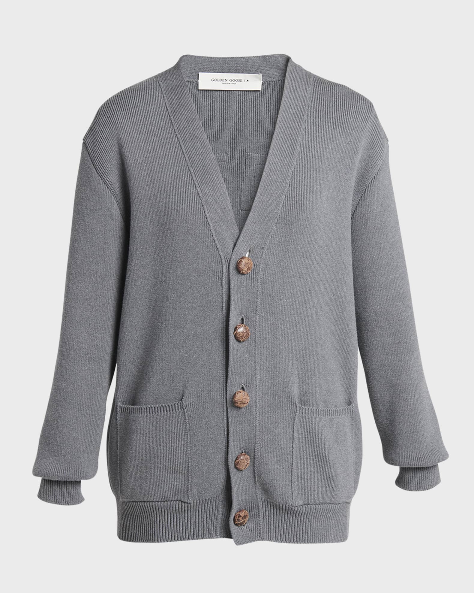 早割チケット Logo Knit Goose Golden Cardigan Marcus Neiman | トップス