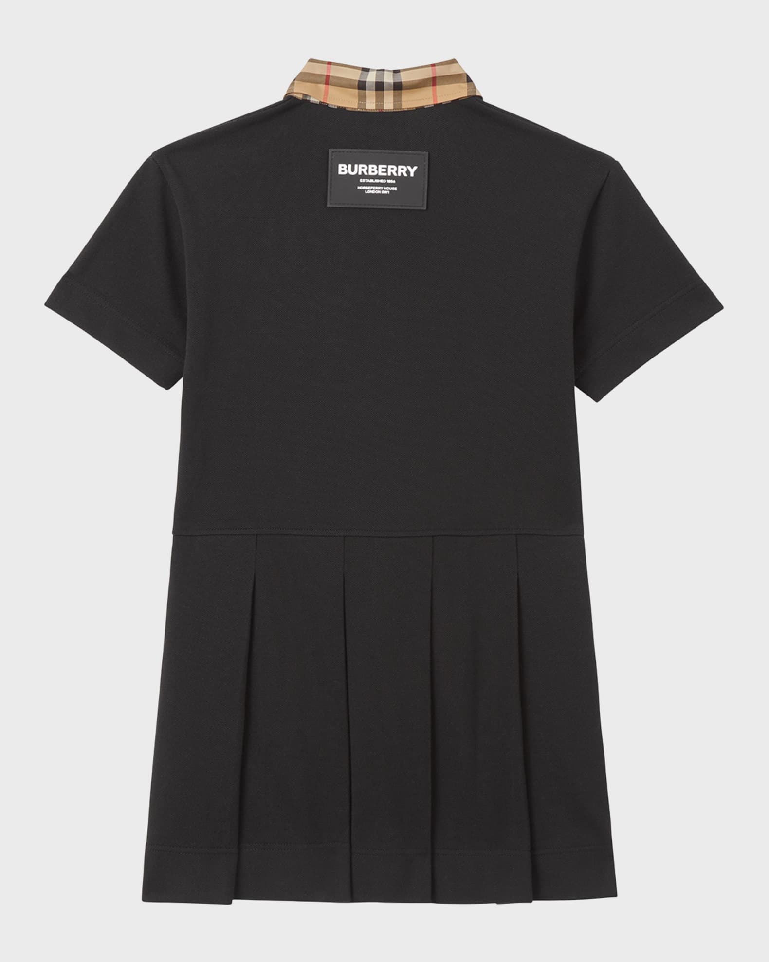 Burberry Girl's Sigrid Vintage Check Polo Shirt Dress, Size 3-14 ...