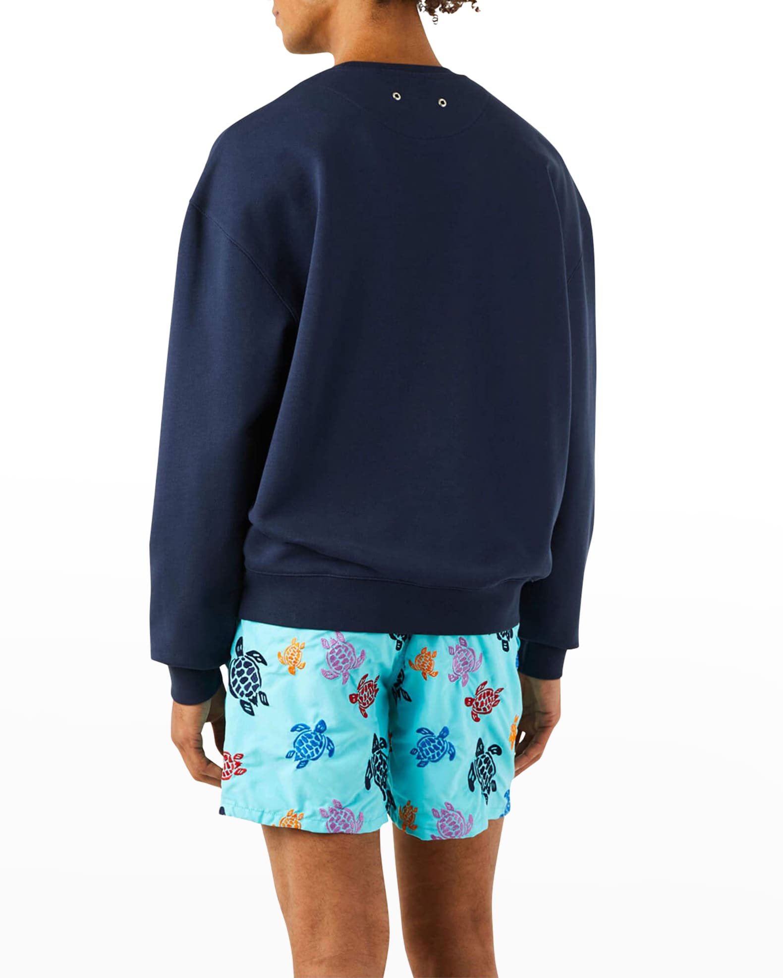 Vilebrequin Men's Turtles Embroidered Sweatshirt | Neiman Marcus