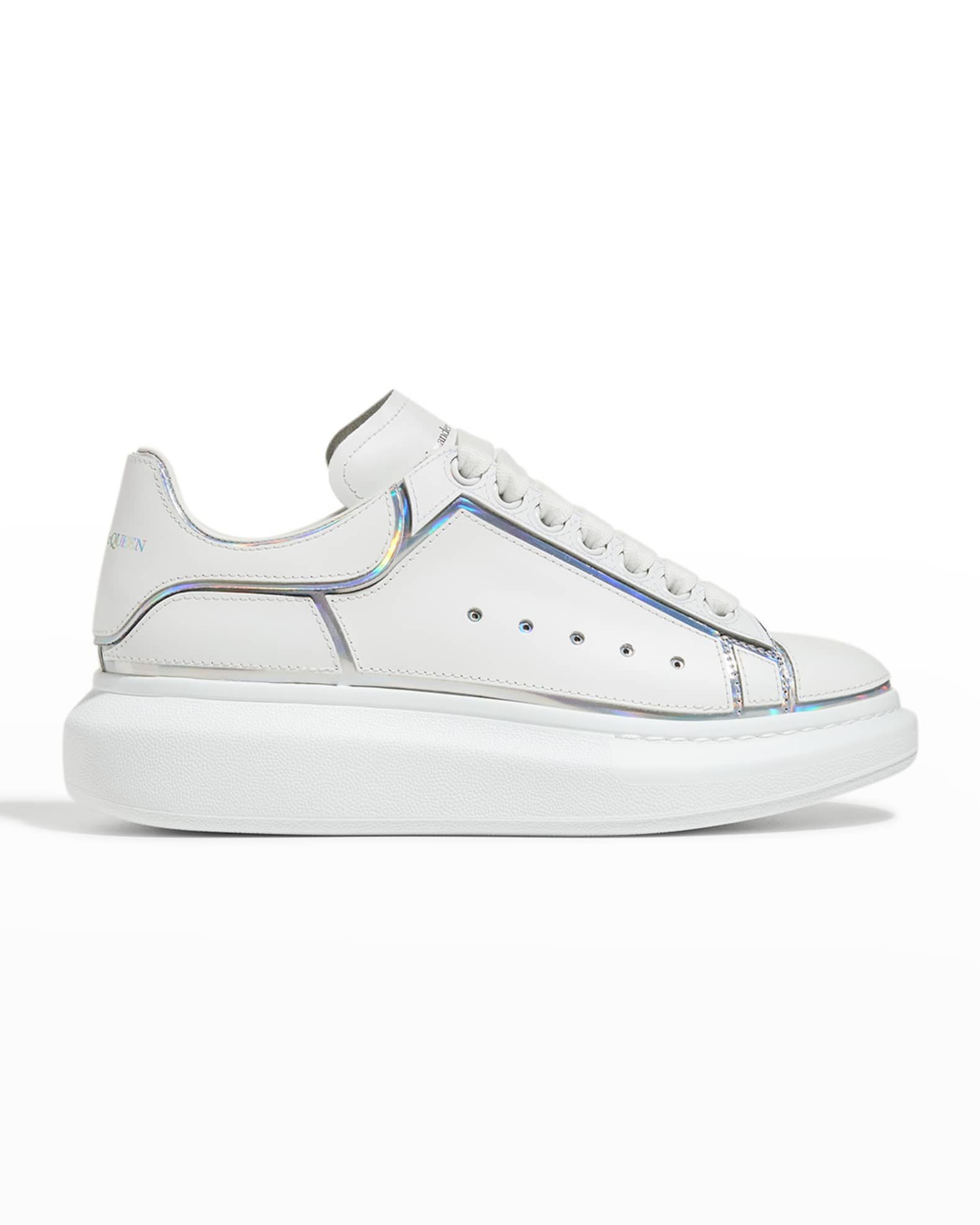Alexander McQueen Men's Oversized Larry Iridescent Sneakers Neiman Marcus