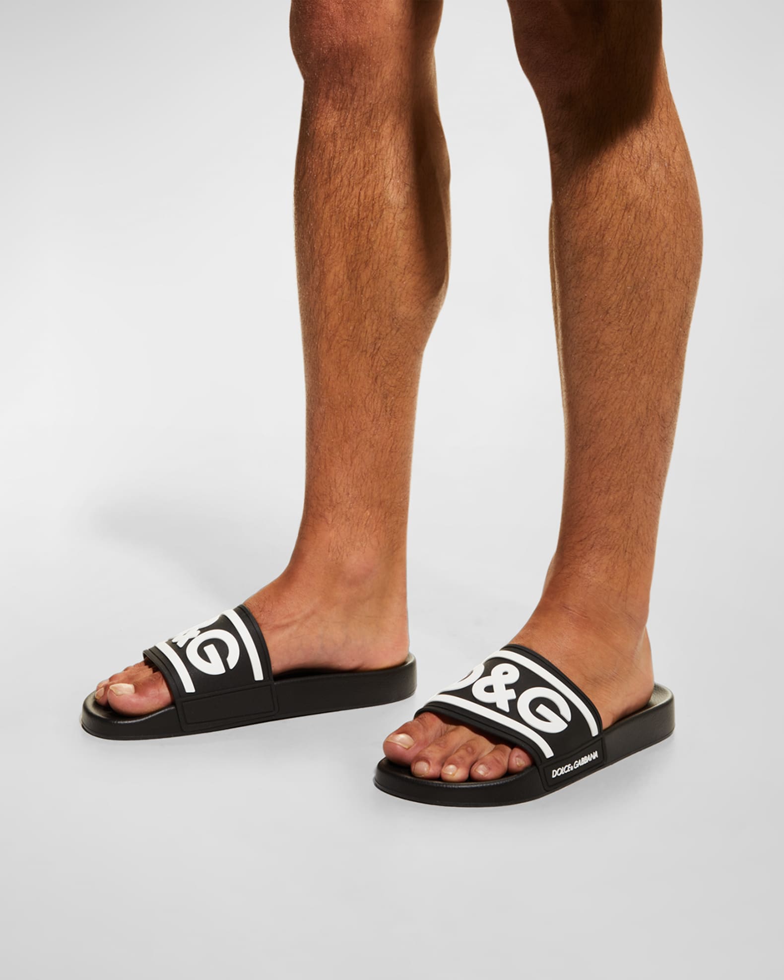 Dolce and gabbana mens slides outlet