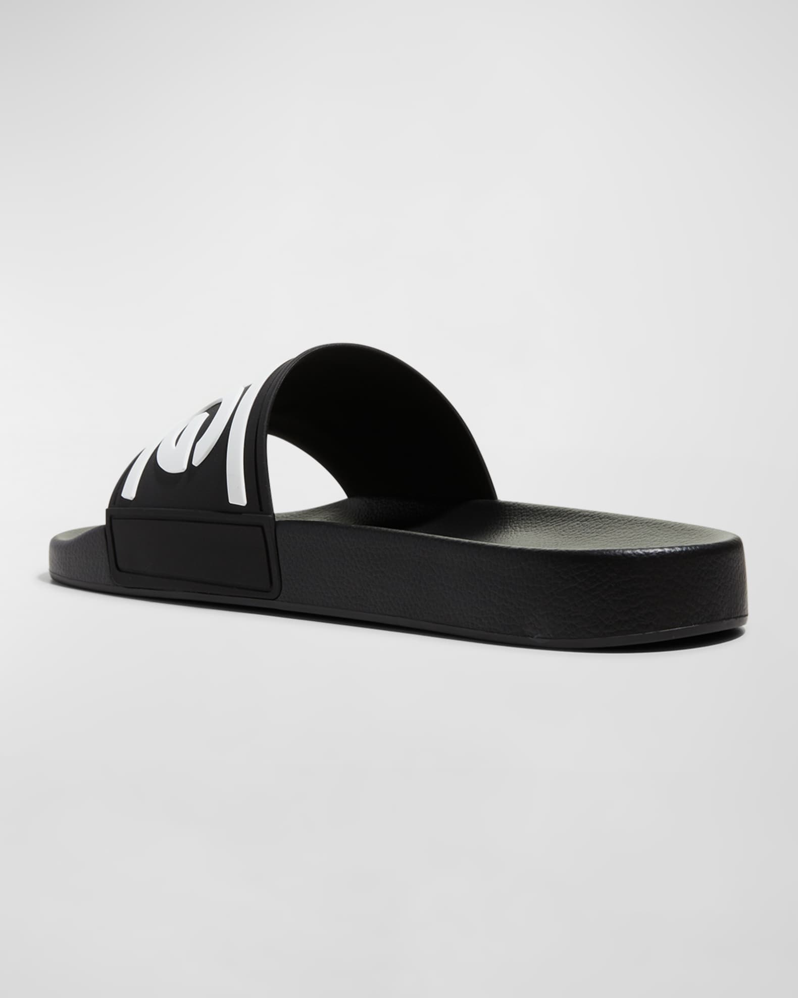 Dolce&Gabbana Men's Logo Pool Slides | Neiman Marcus