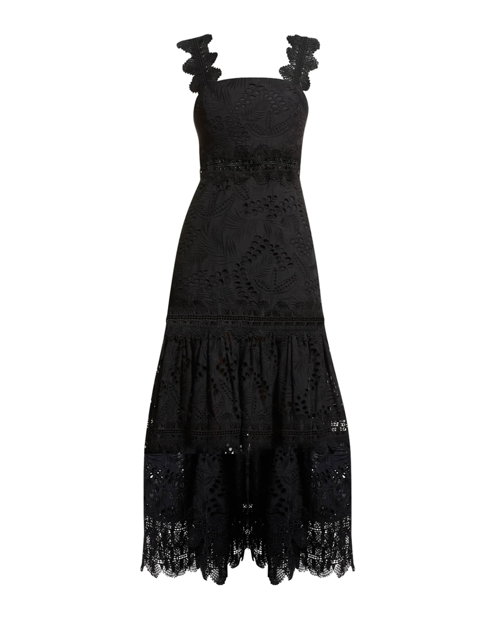 WAIMARI Sireneusse Lace Midi Dress | Neiman Marcus