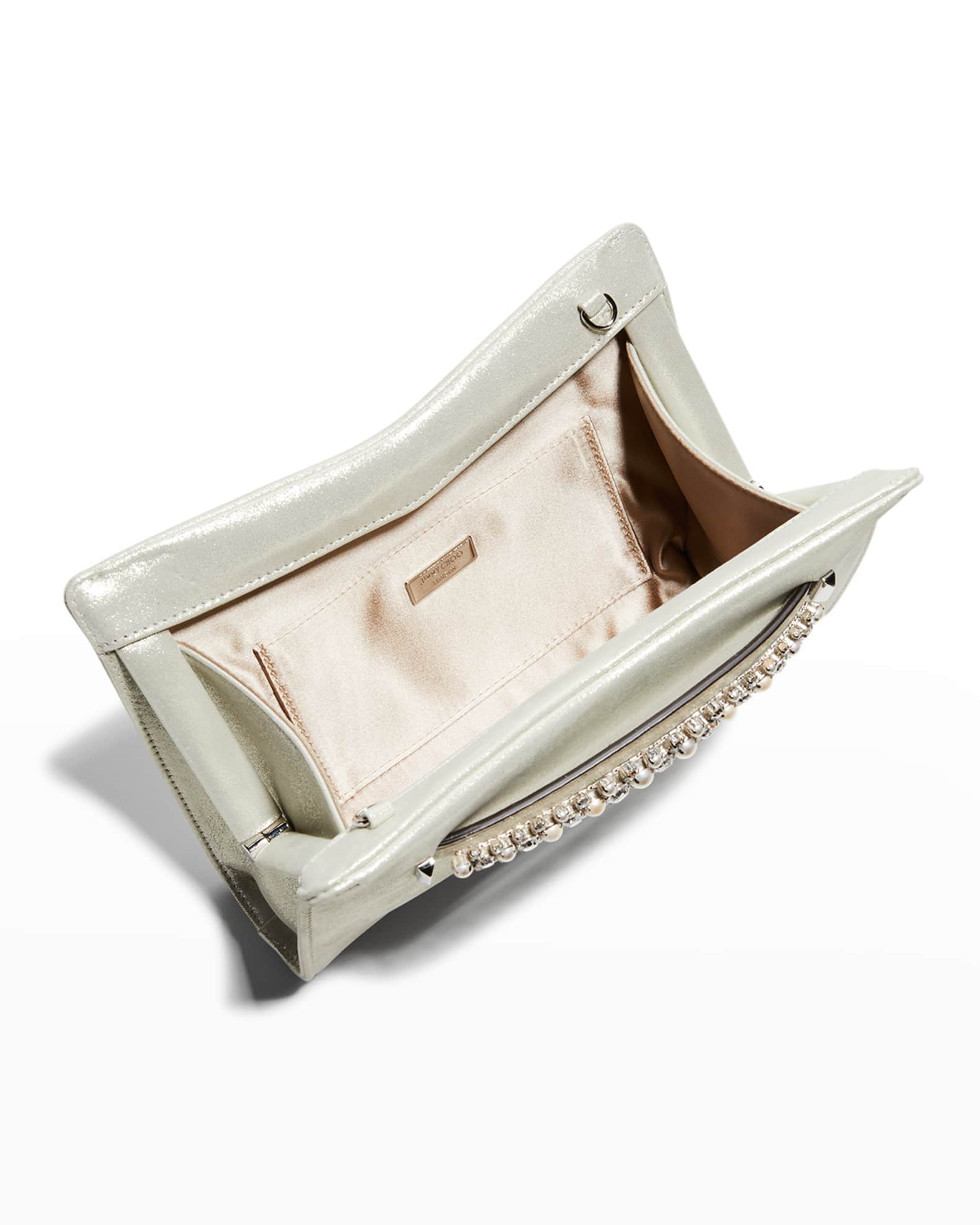 Jimmy Choo Venus Metallic Embellished Clutch Bag Neiman Marcus