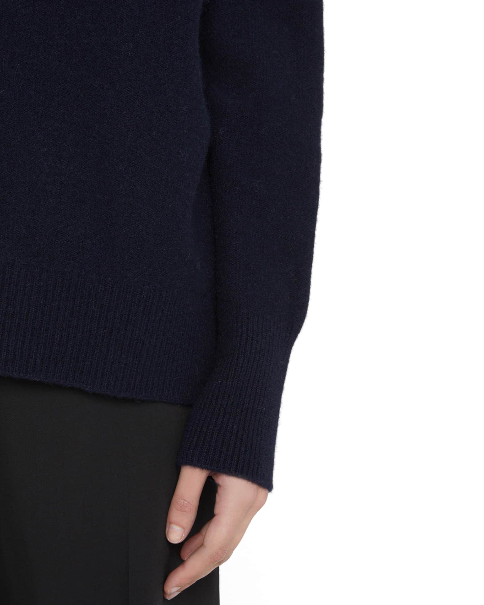 Vince Cashmere Funnel Neck Pullover Sweater in Hazelnut