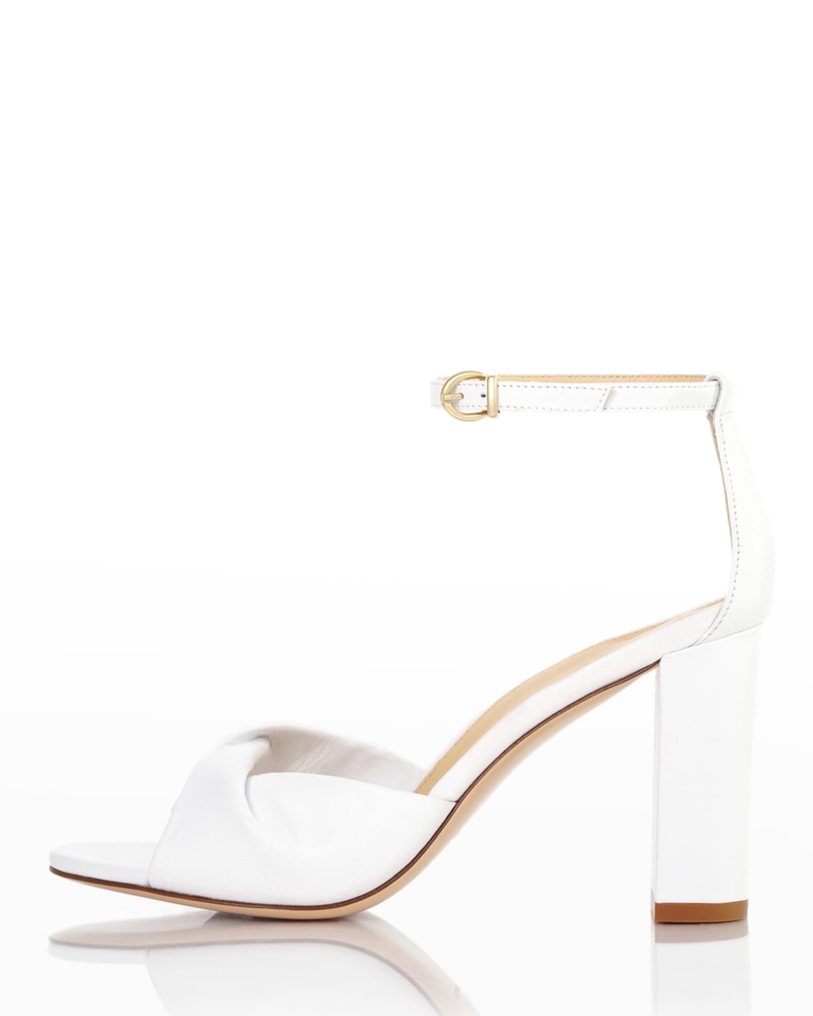 Marion Parke Carrie Twisted Napa Ankle-Strap Sandals | Neiman Marcus