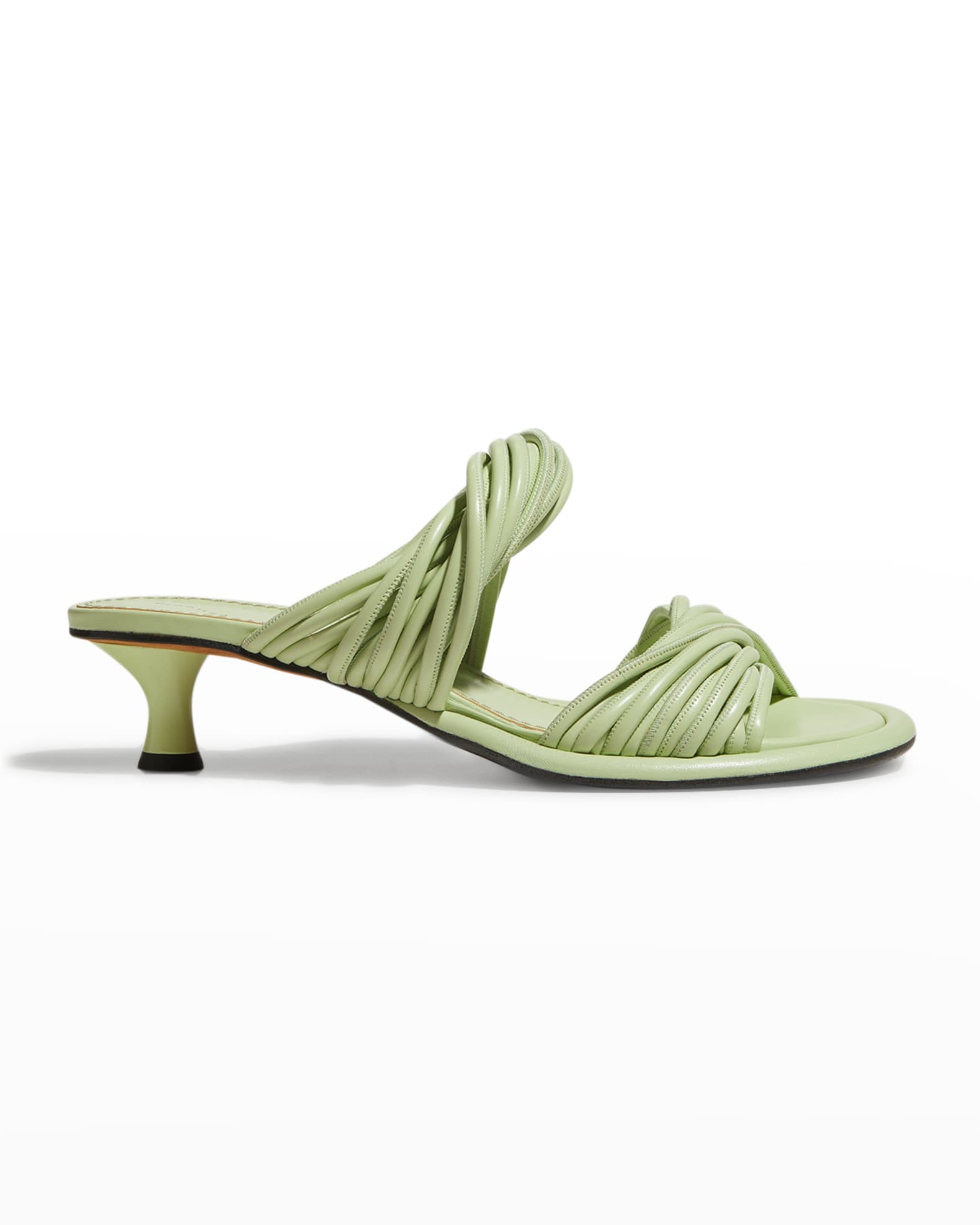 neimanmarcus.com | Proenza SchoulerPipe Twisted Lambskin Slide Sandals