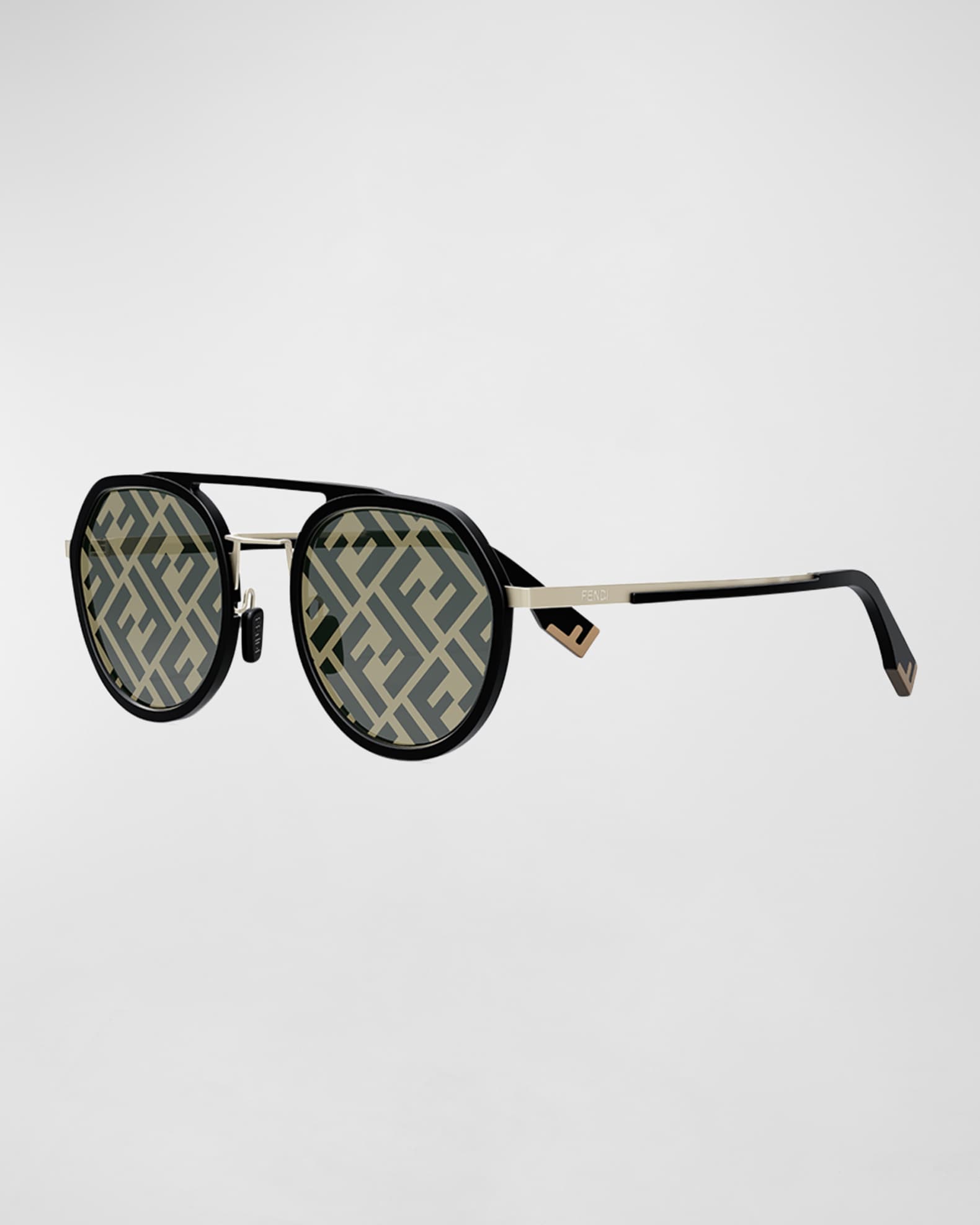 Fendi Men's Graphy Rectangle Sunglasses