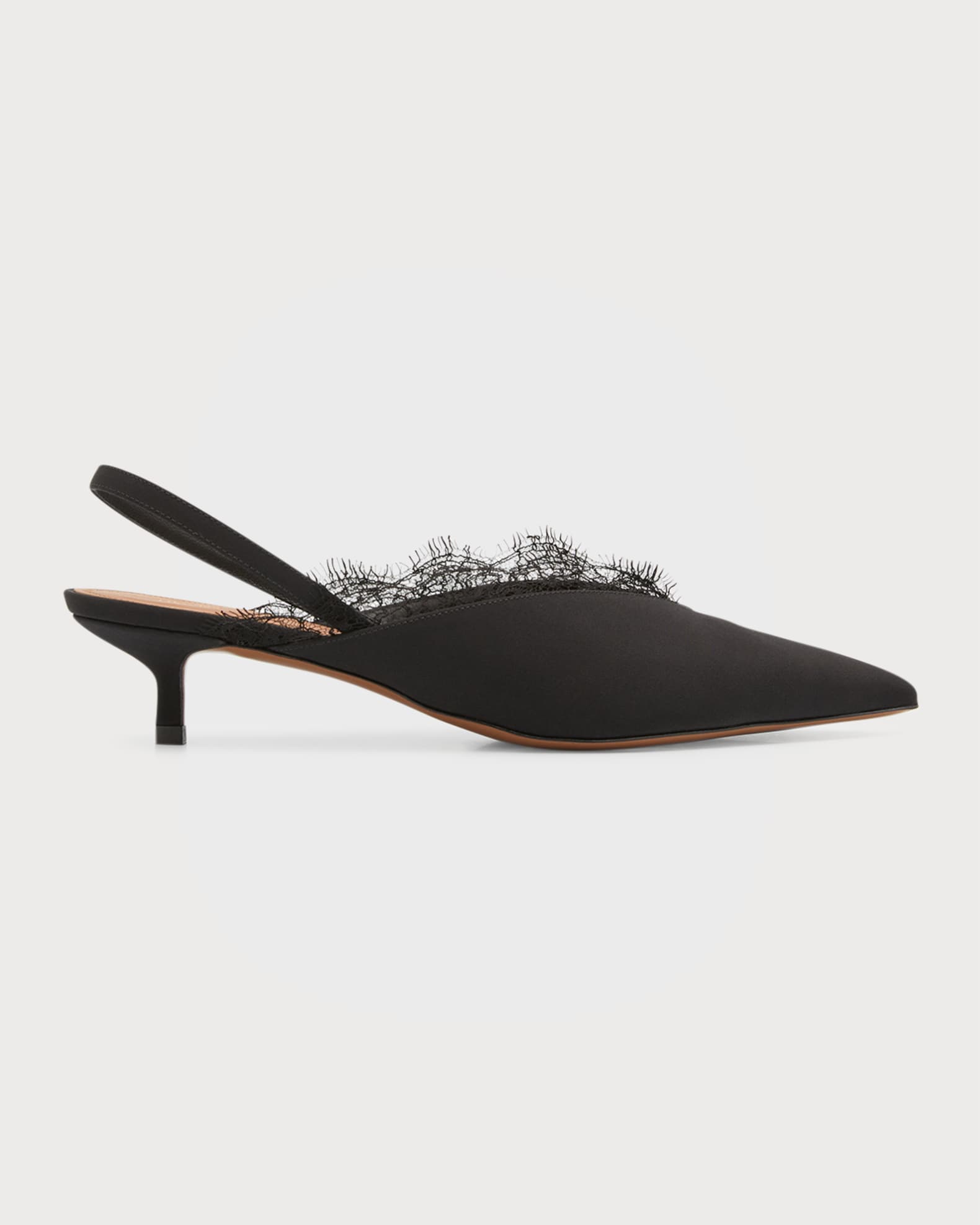 Neous Irena Slingback Lace KittenHeel Pumps Neiman Marcus