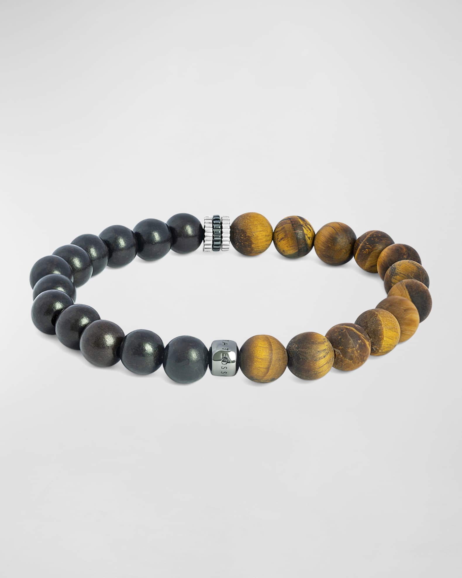 Tateossian Men's Wooden Beaded Bracelet Neiman Marcus