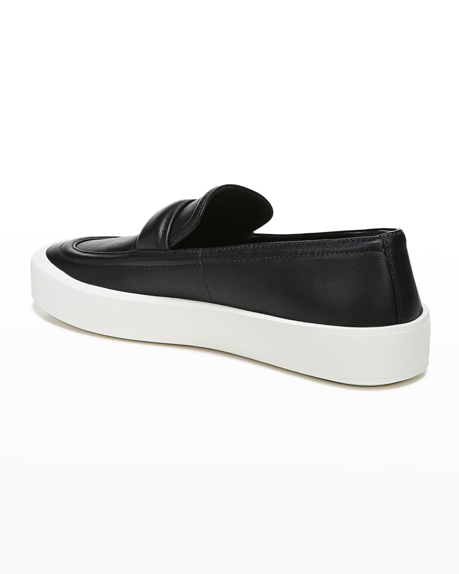 Vince Ghita Leather Slip-On Loafer Sneakers | Neiman Marcus