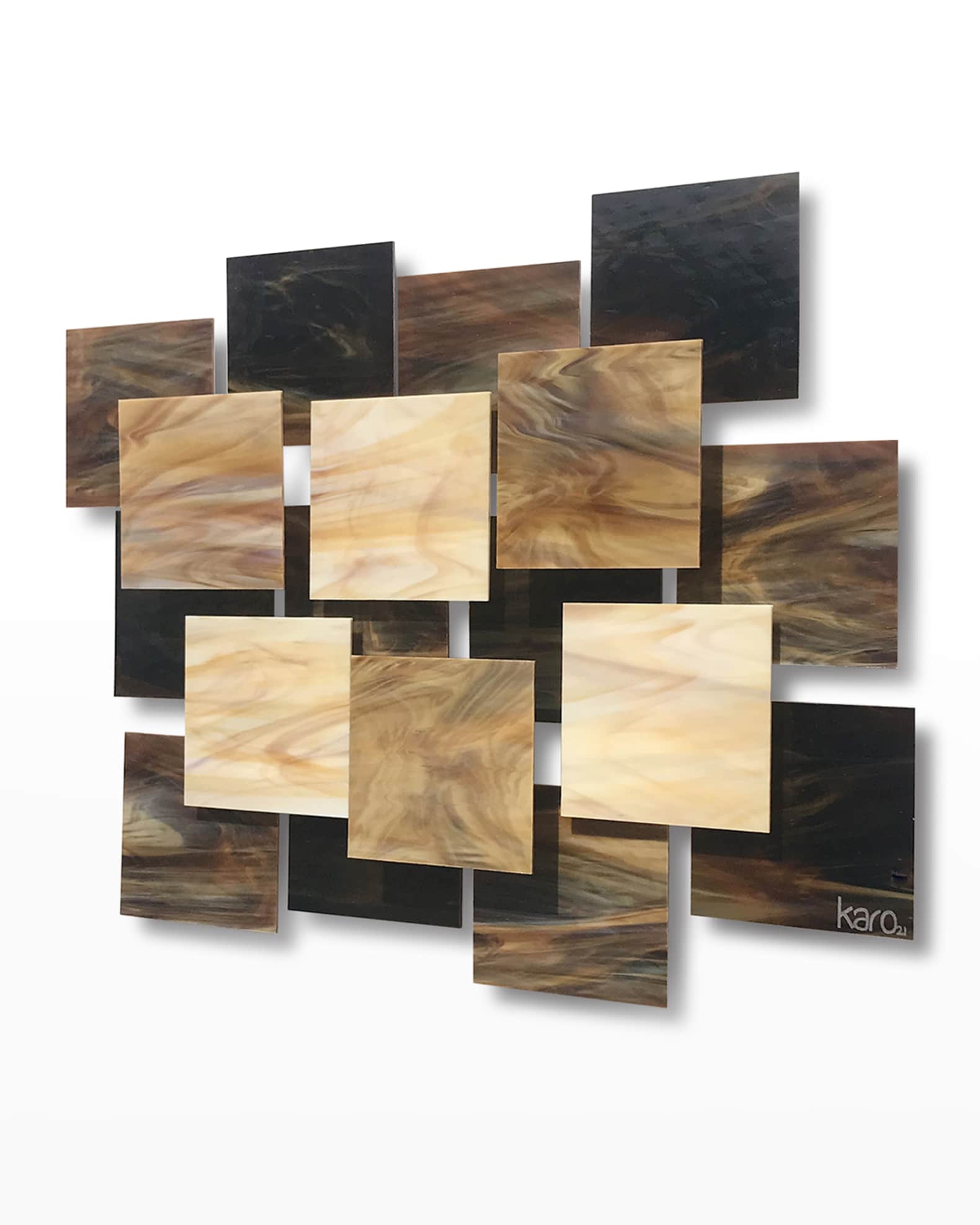 Glass and Metal Wall Sculpture 1
