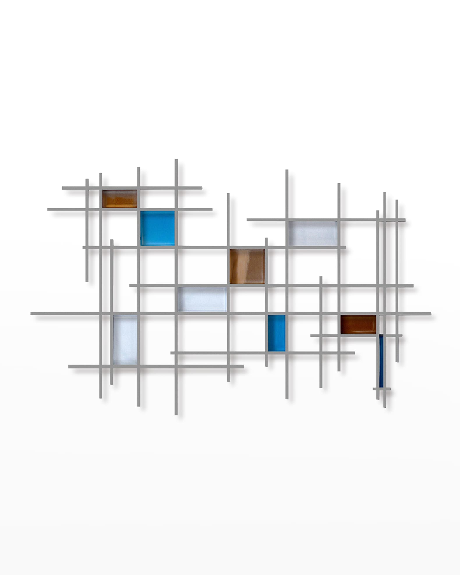 Glass and Metal Wall Sculpture 0