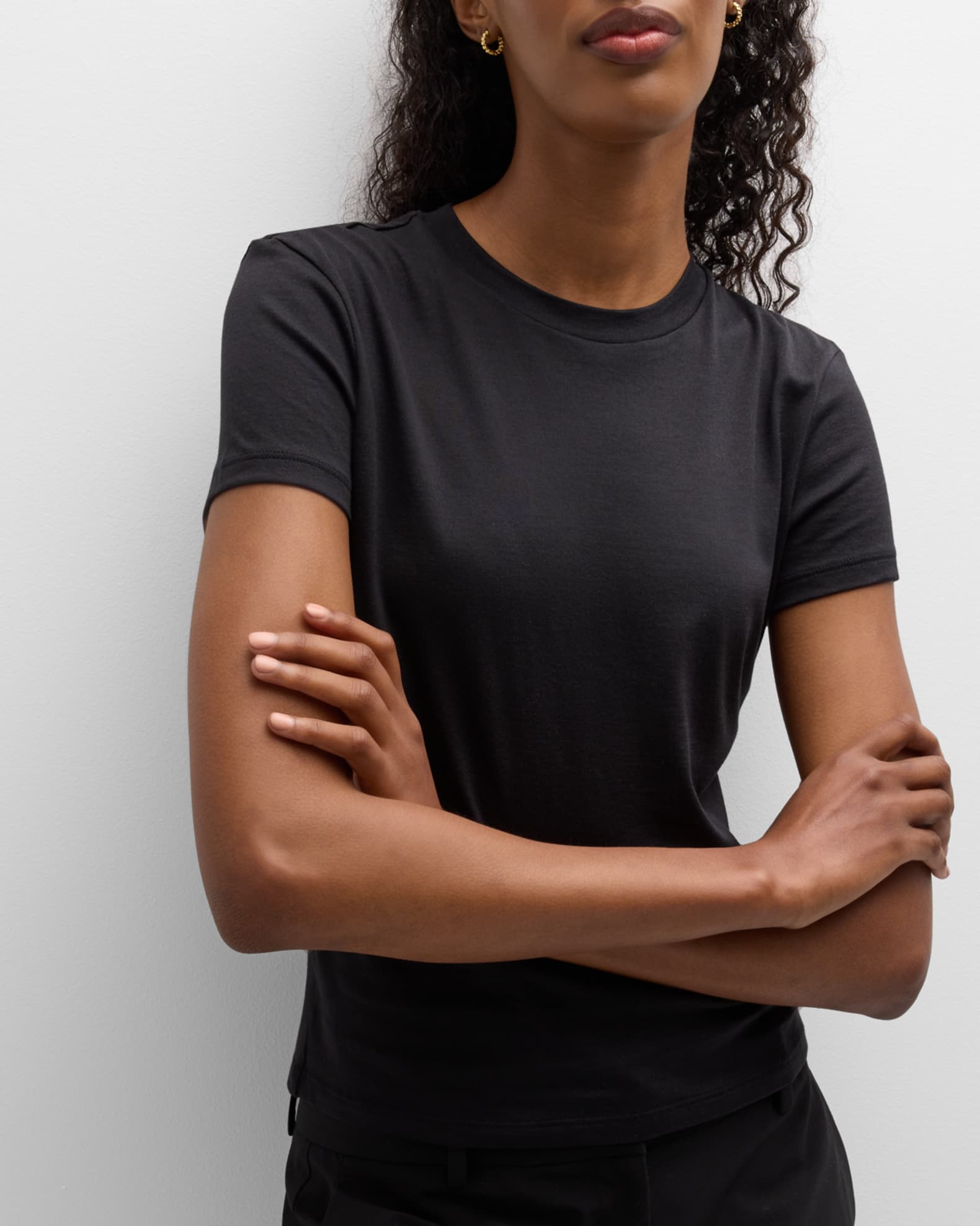 トップス Theory2023 Smooth Cotton Tiny TeeON Theory Tiny Tee | Neiman Marcus