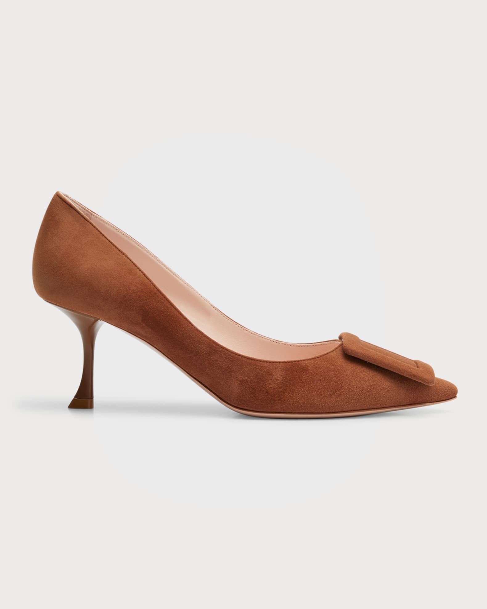 Viv In The City Suede Buckle Pumps 0