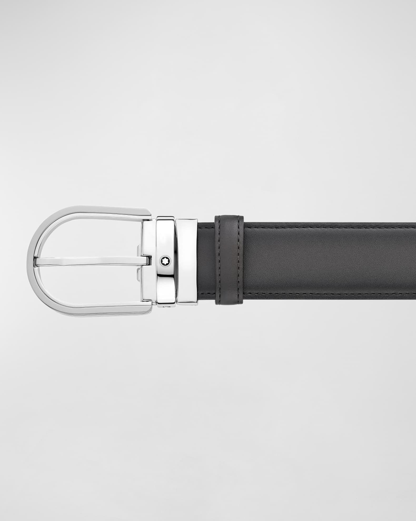 Men's Horseshoe Buckle Leather Belt 1