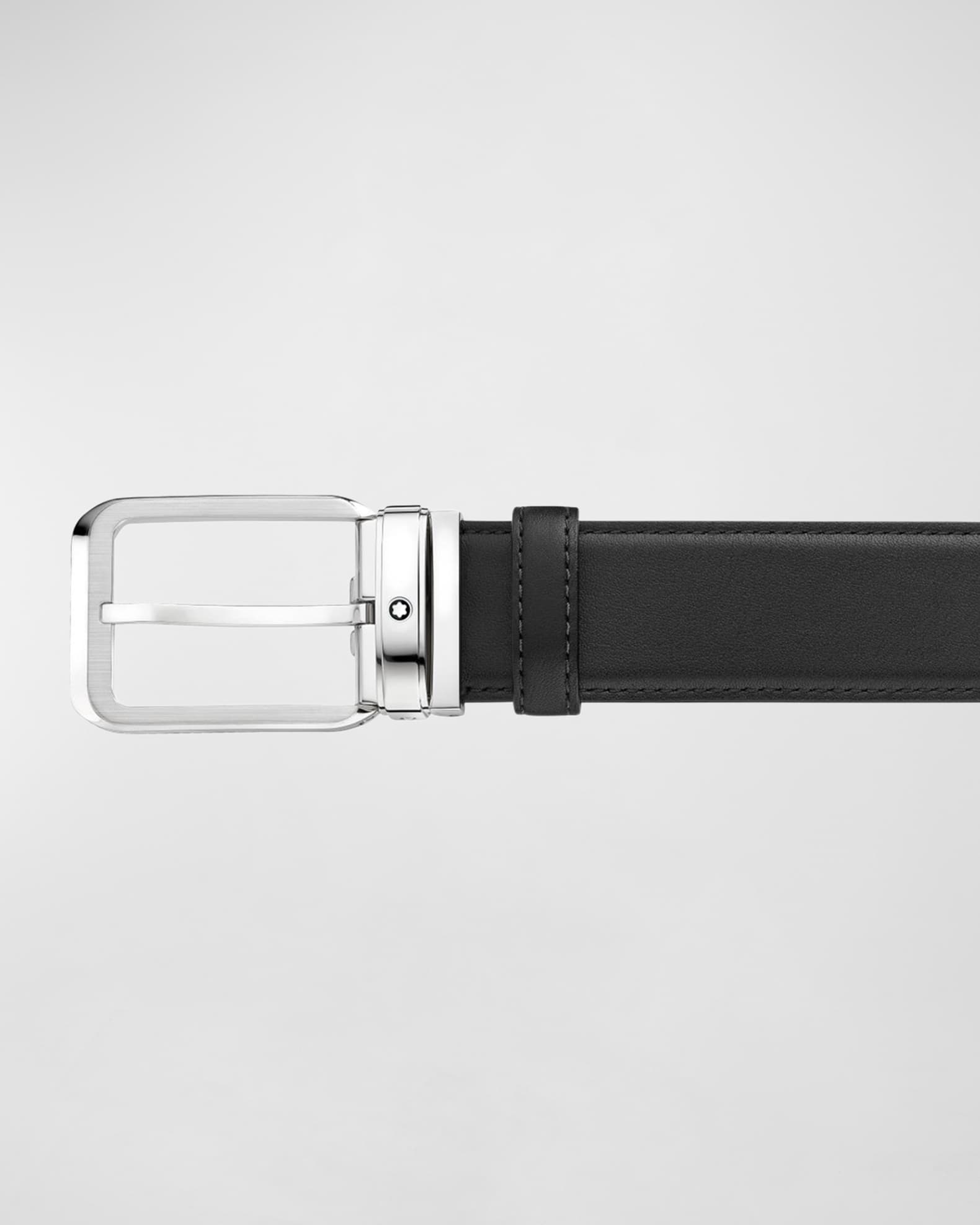 Men's Rectangle Pin Buckle Leather Belt 1