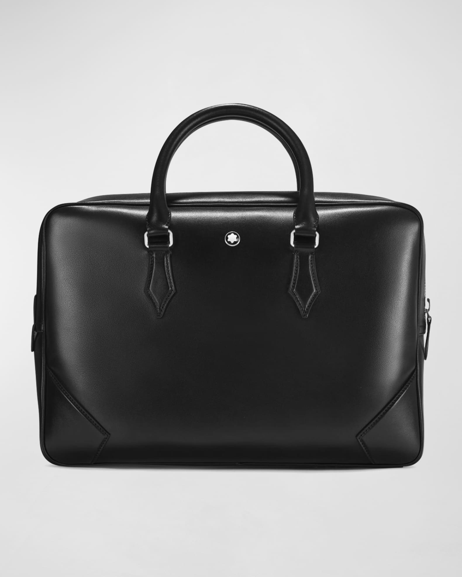 Montblanc Men's Meisterstück Document Case Leather Briefcase Bag