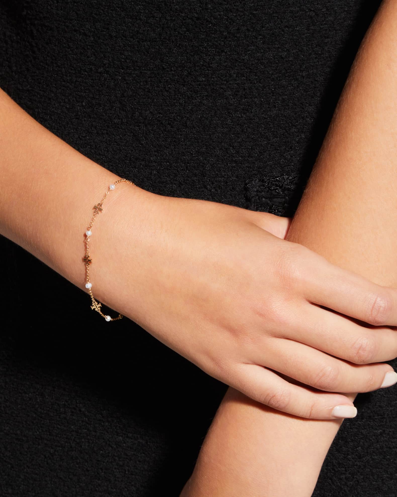 Tory burch pearl bracelet hot sale