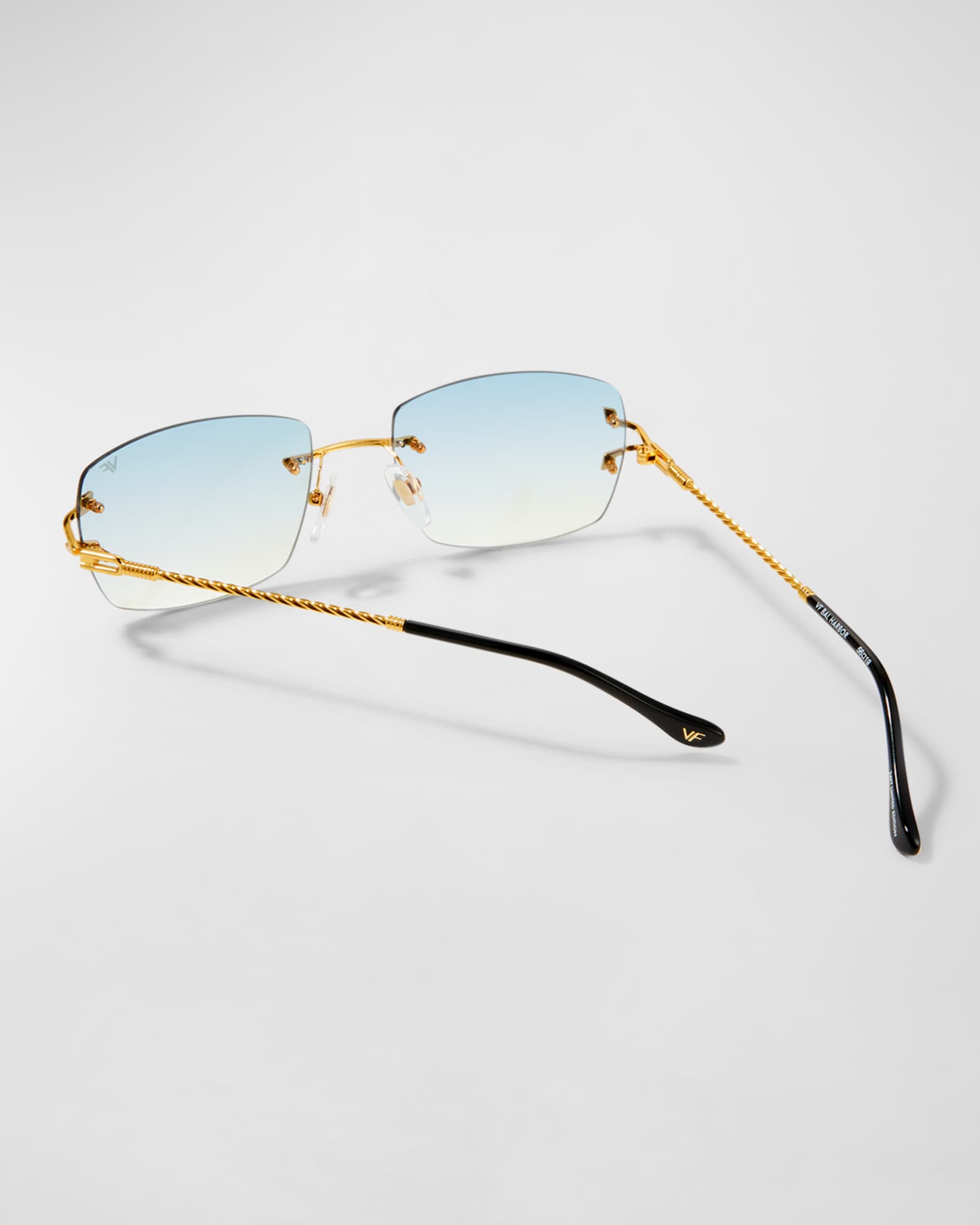 Men s VF Bal Harbour Rectangle Rimless Sunglasses
