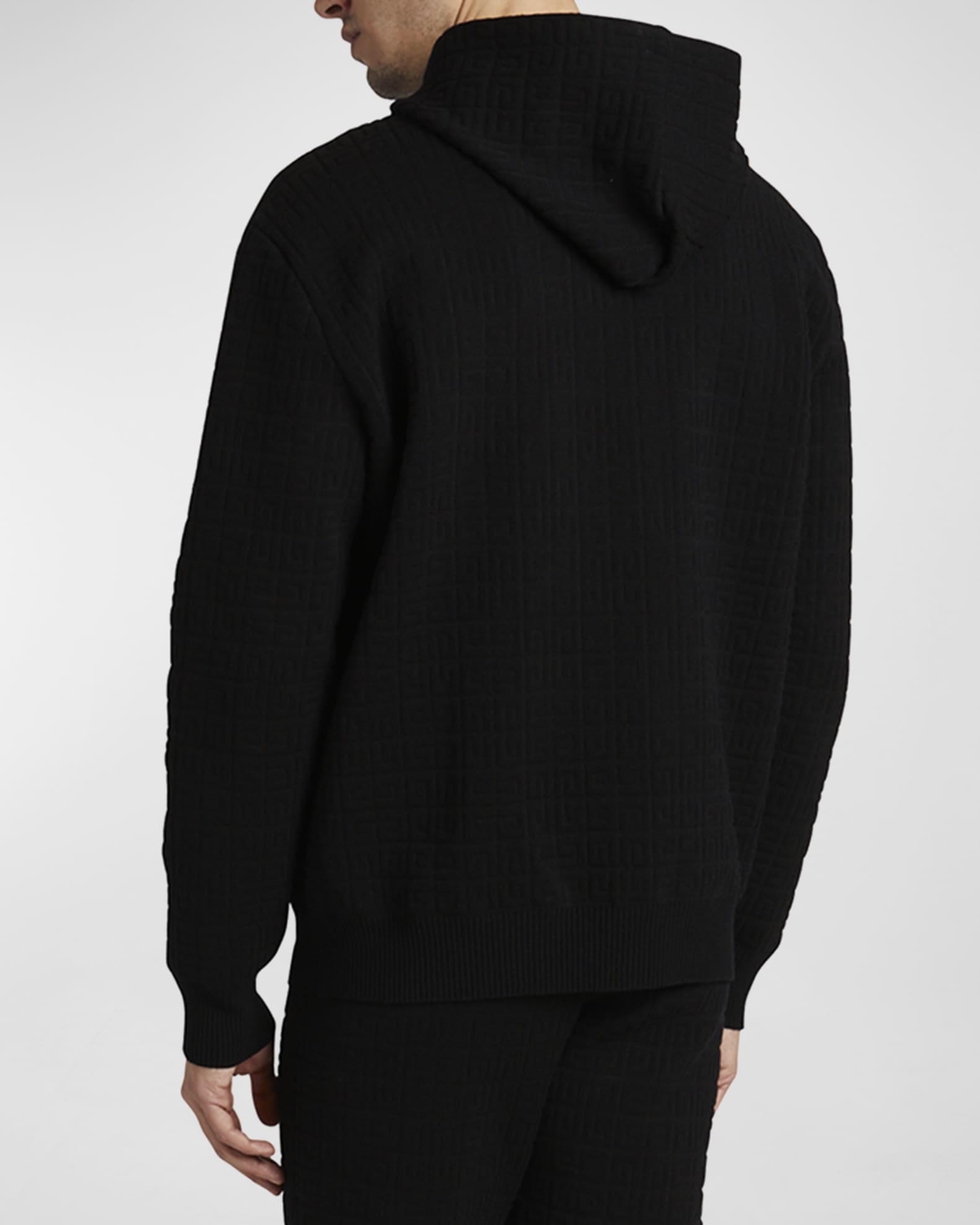 Givenchy Men's 4G Knit Zip Hoodie | Neiman Marcus Givenchy Men's 4G Knit Zip Hoodie | Neiman Marcus