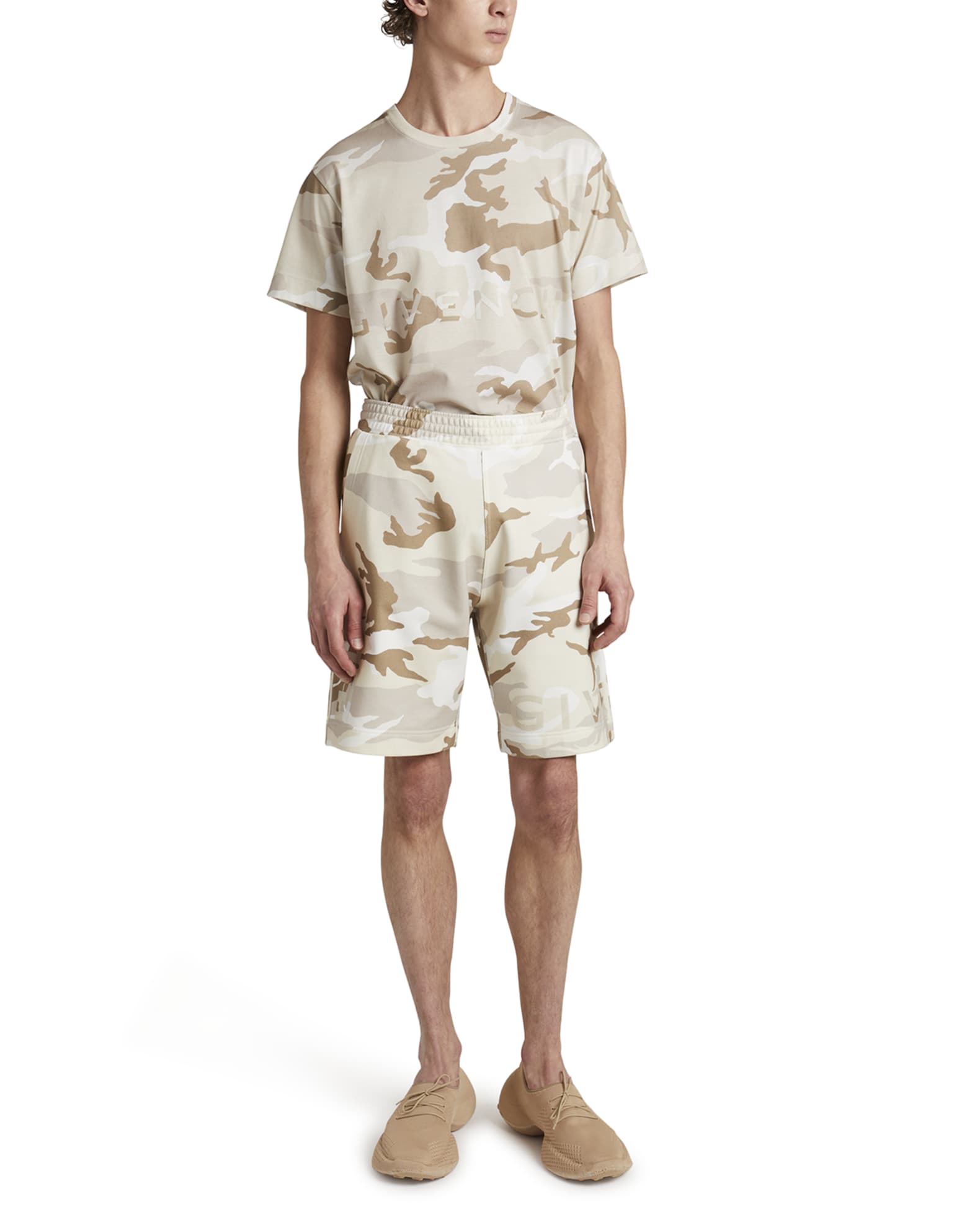 mens camo sweat shorts