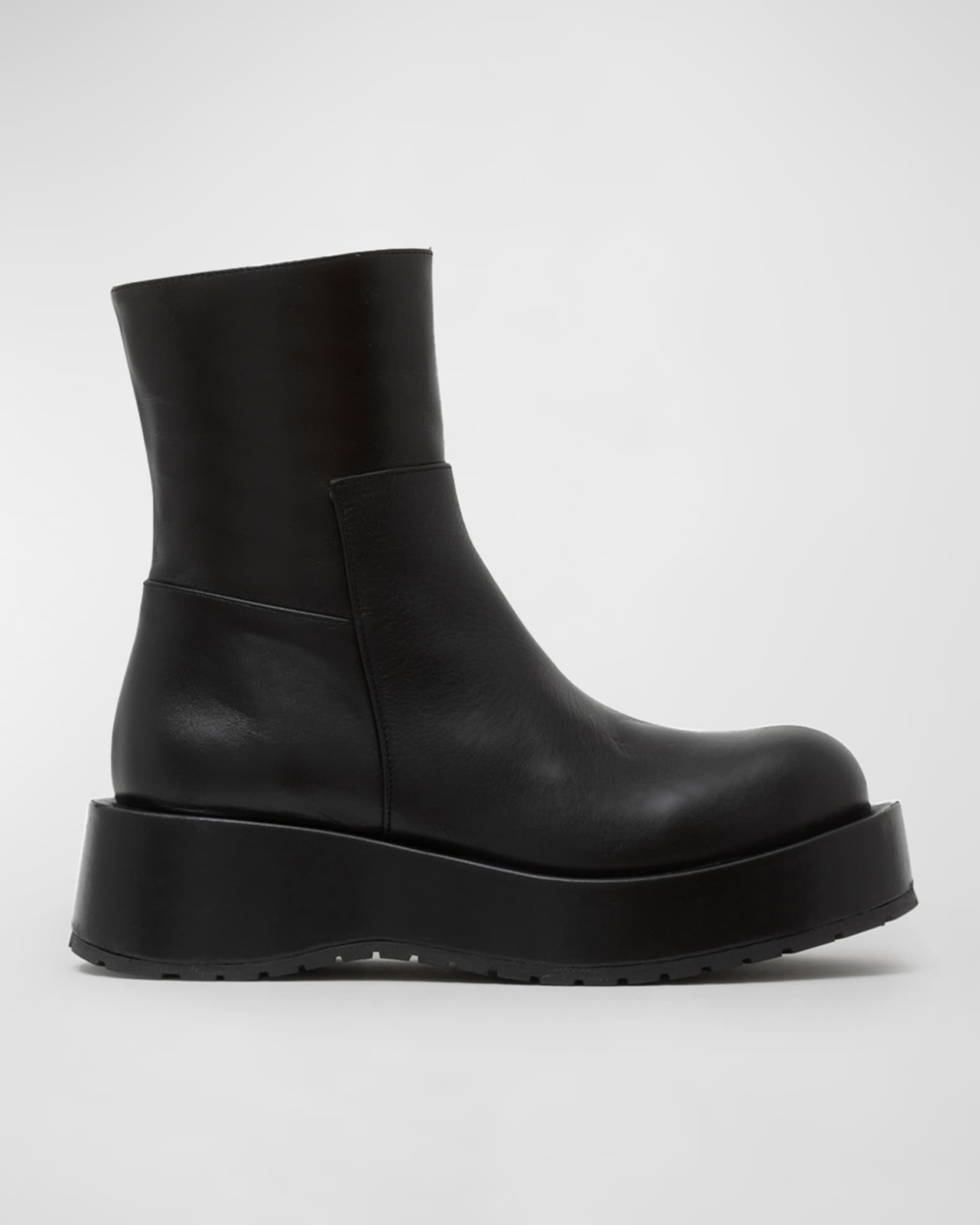 Paloma Barcelo Boston Gala Leather Zip Boots | Neiman Marcus
