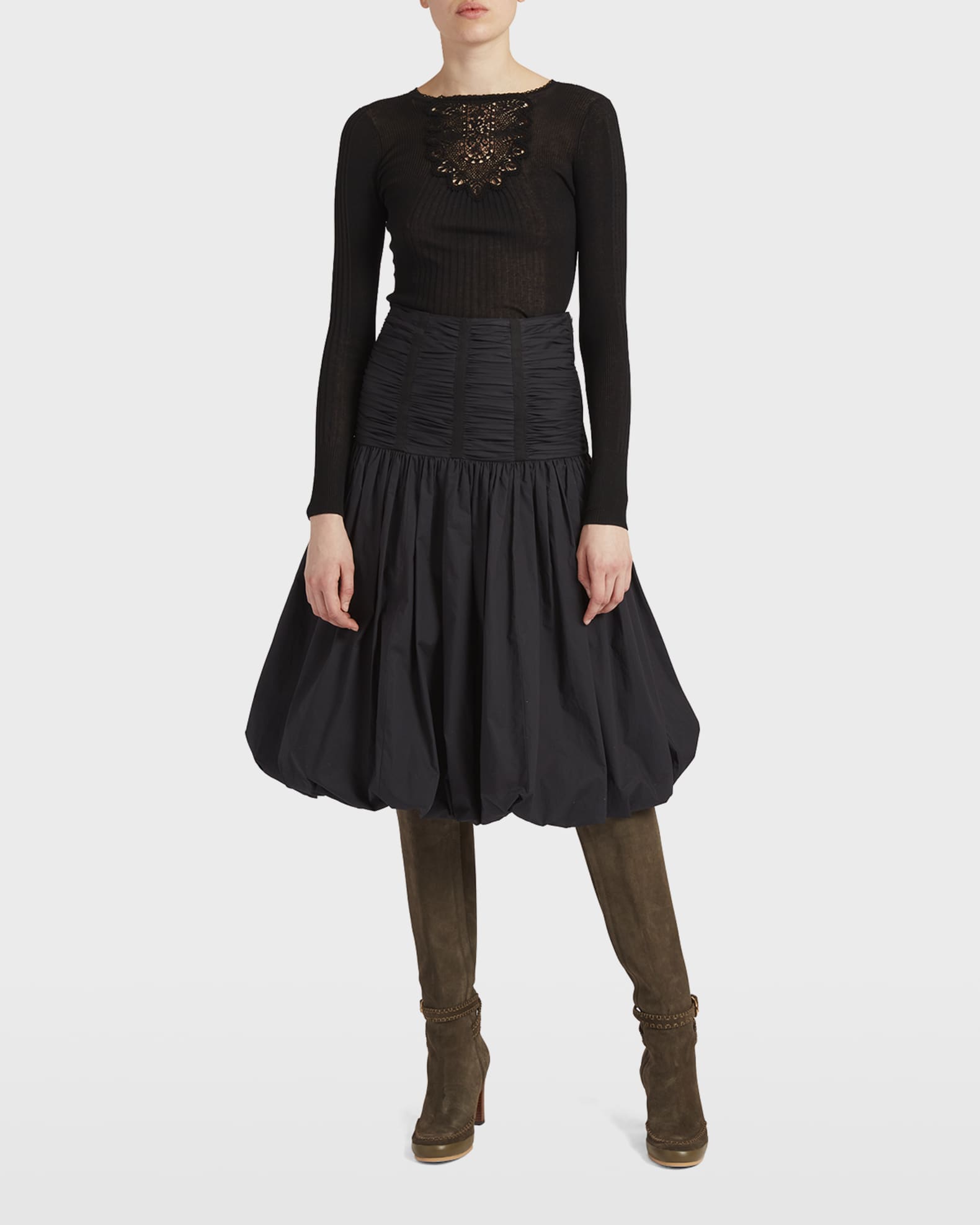 ネットワーク全体の最低価格に挑戦アメリ VERTICAL GATHER SUSPENDER SKIRT