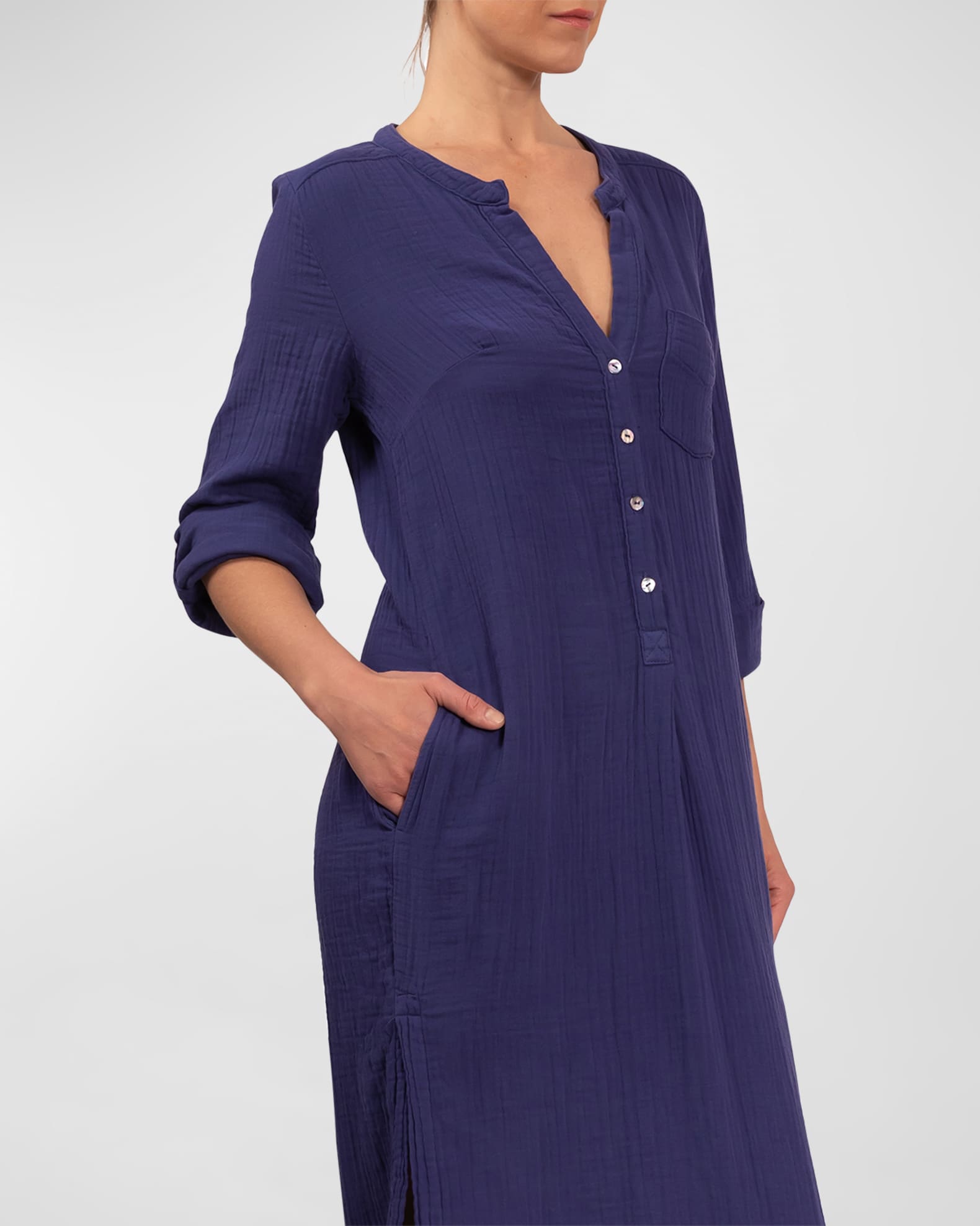 Everyday Ritual Tracey Gauze Kaftan Coverup Dress Neiman Marcus