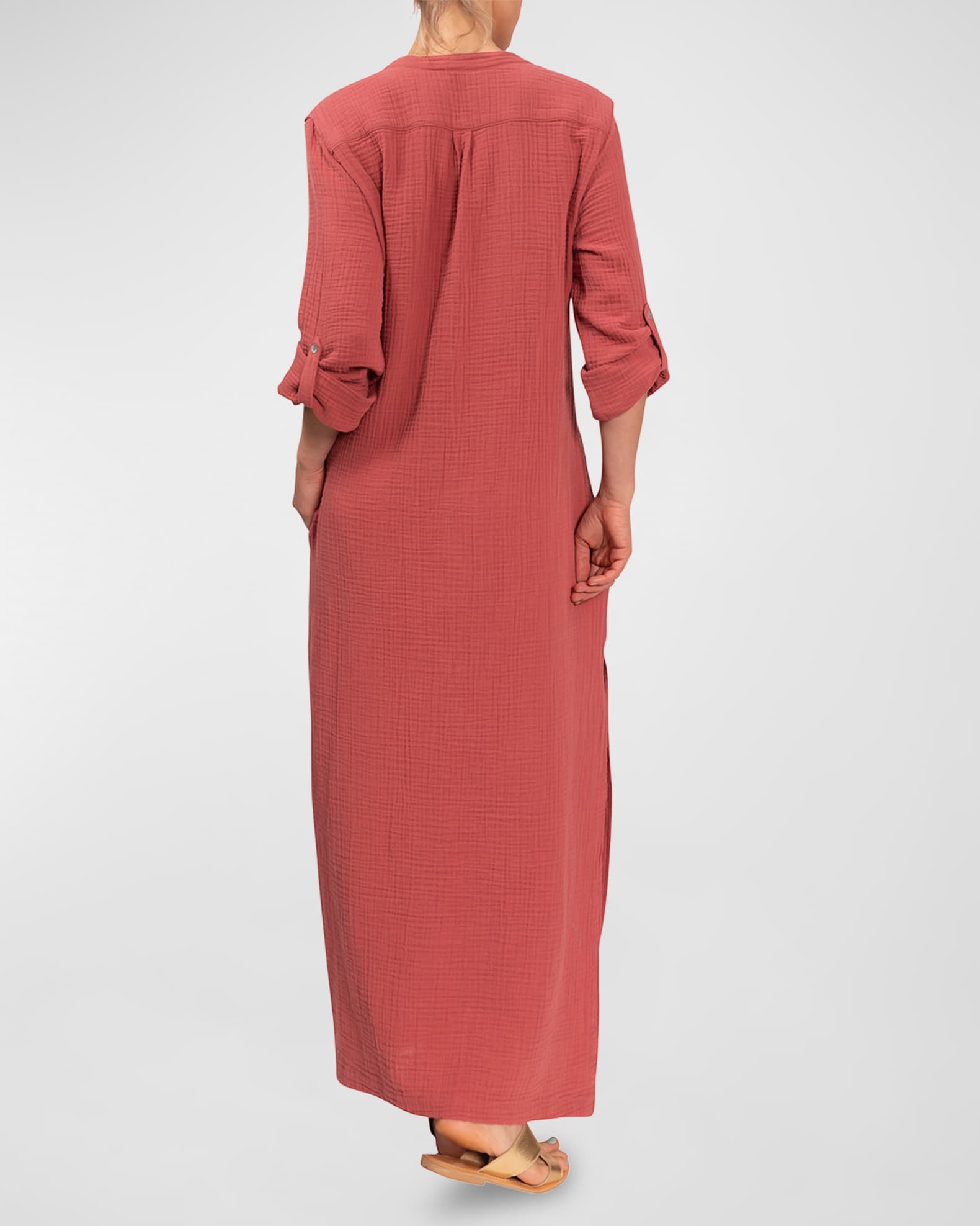 Everyday Ritual Tracey Gauze Kaftan Coverup Dress Neiman Marcus