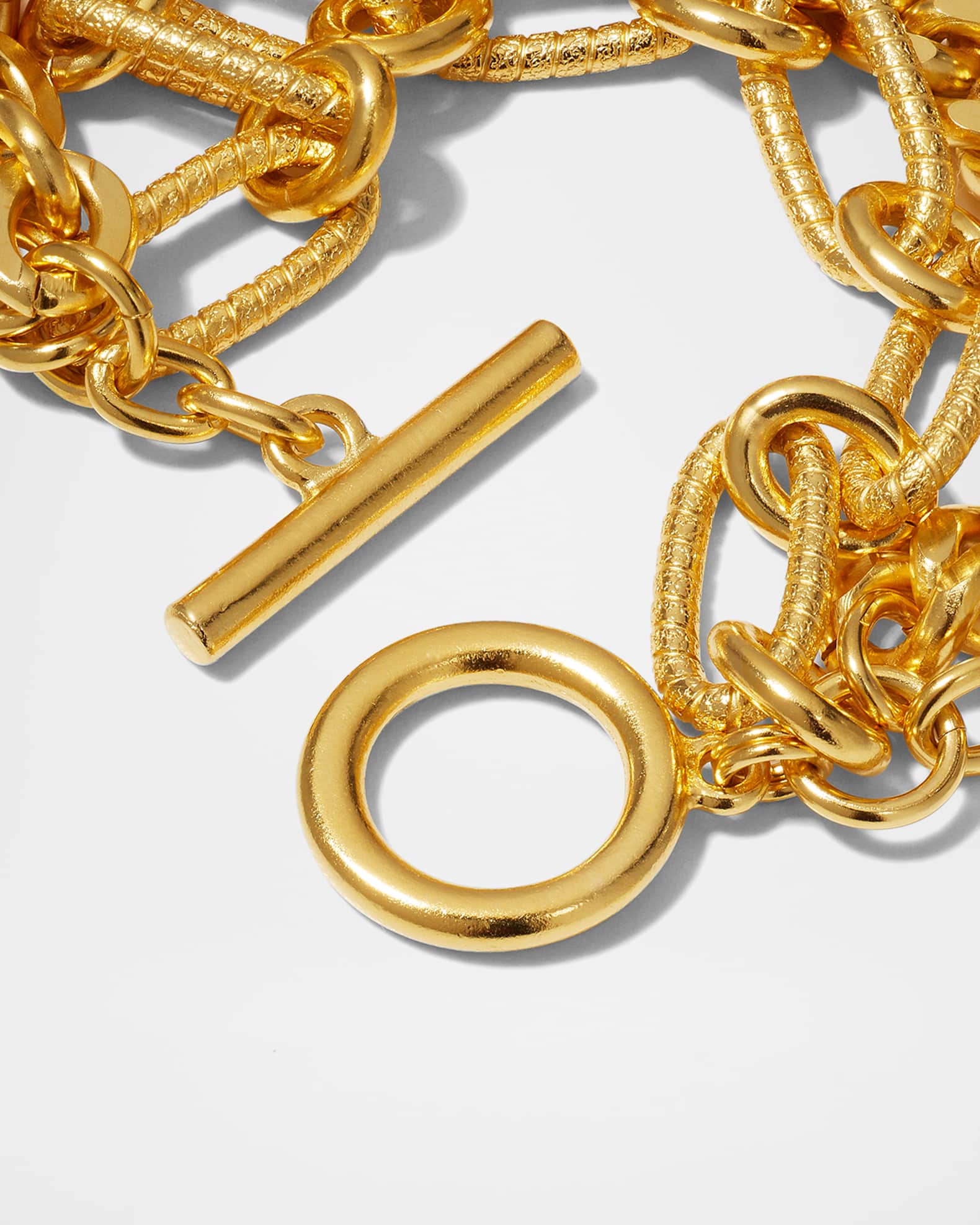 Ben-Amun Gold Multi-Chain Toggle Bracelet | Neiman Marcus