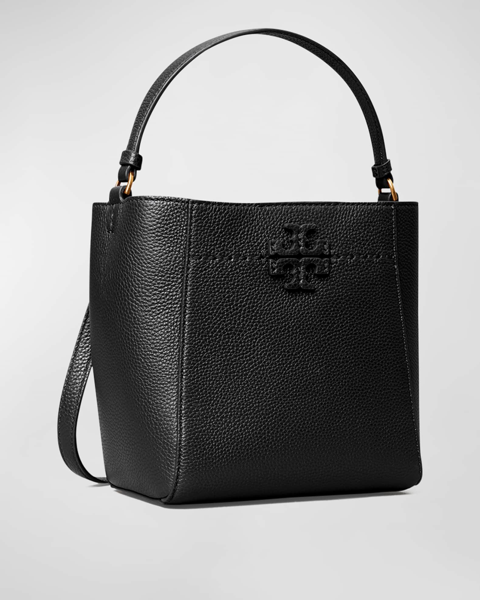 Tory Burch McGraw Small Leather Bucket Bag | Neiman Marcus