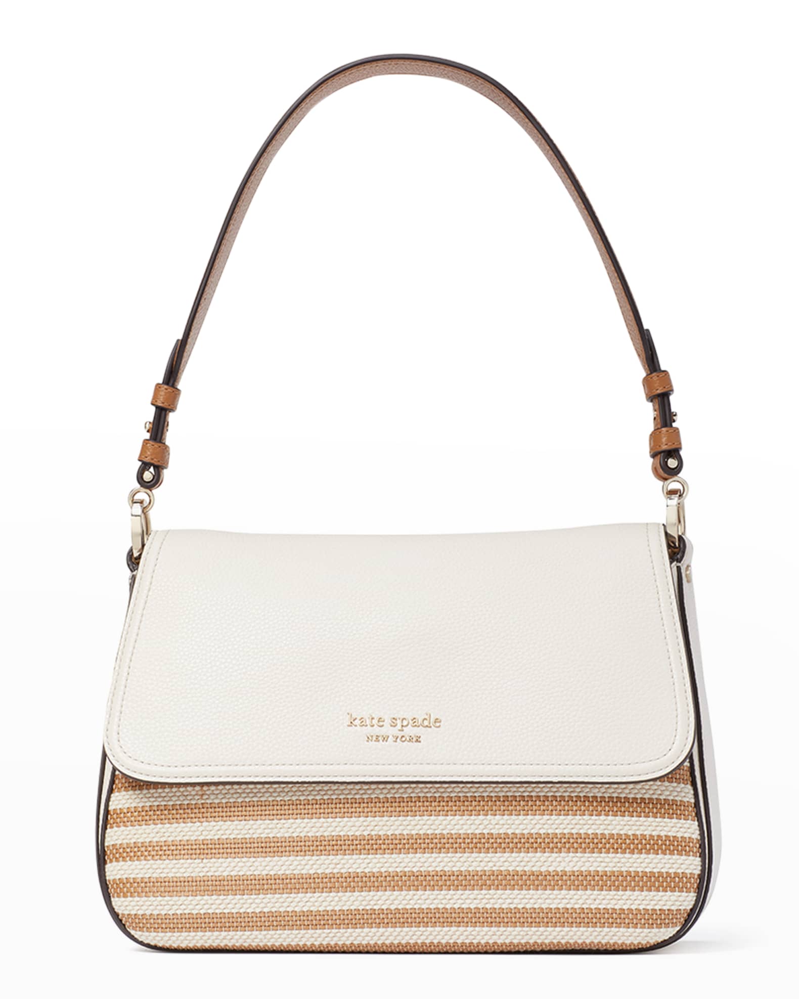 kate spade new york hudson medium striped convertible shoulder bag