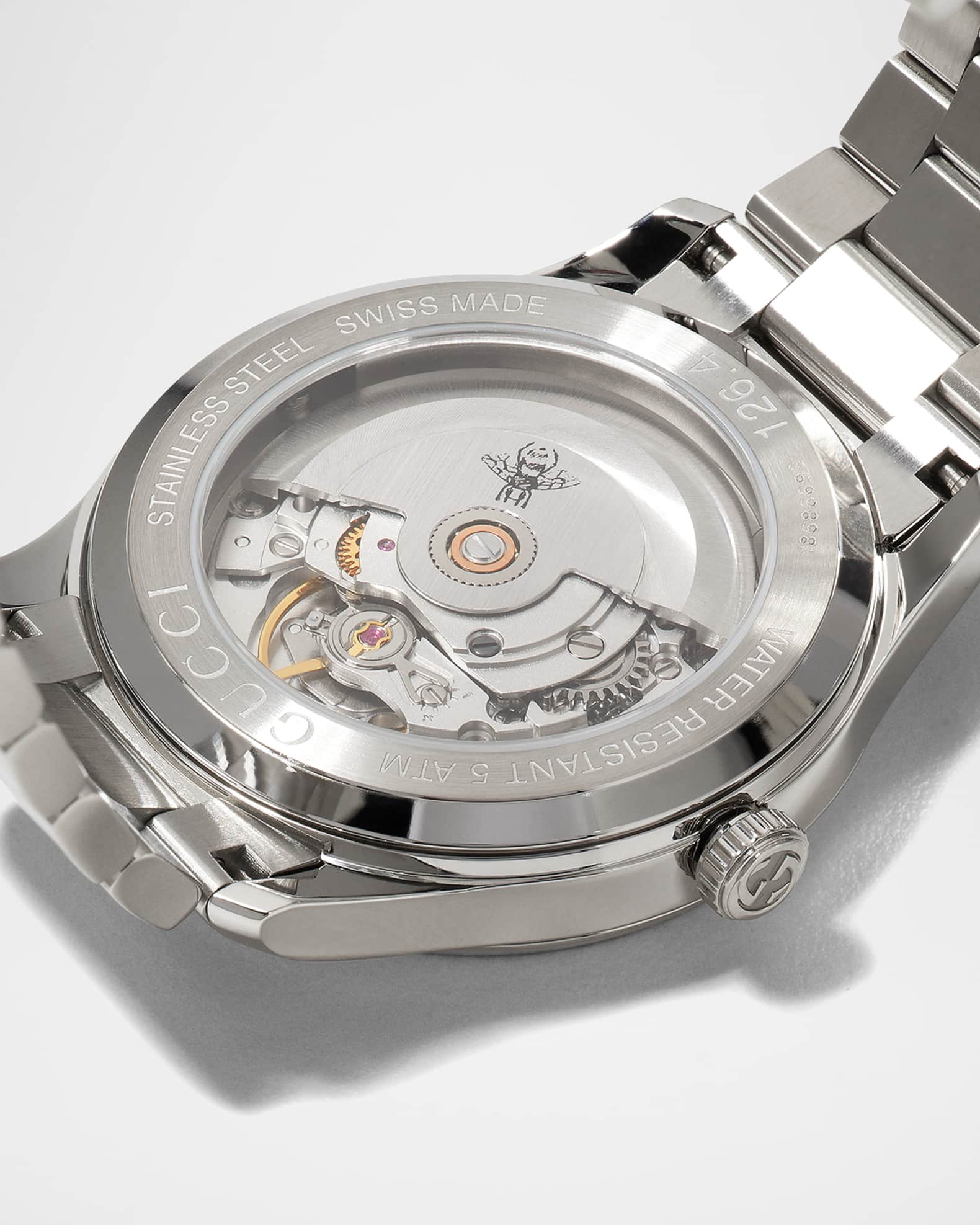 Gucci G-Timeless Multibee Automatic Steel Watch, 38mm | Neiman Marcus