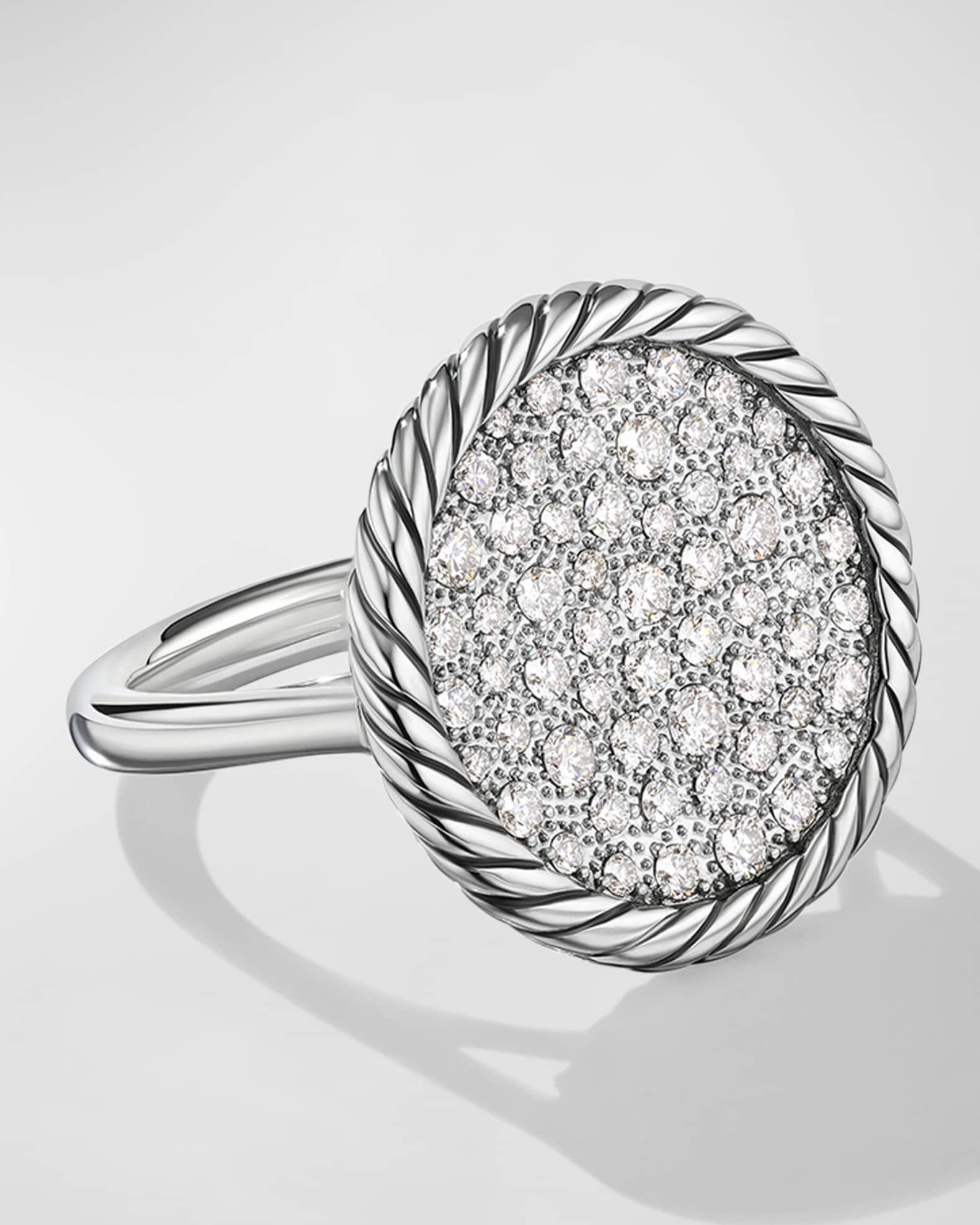 Elements Ring with Diamonds in Silver, 21.2mm 0