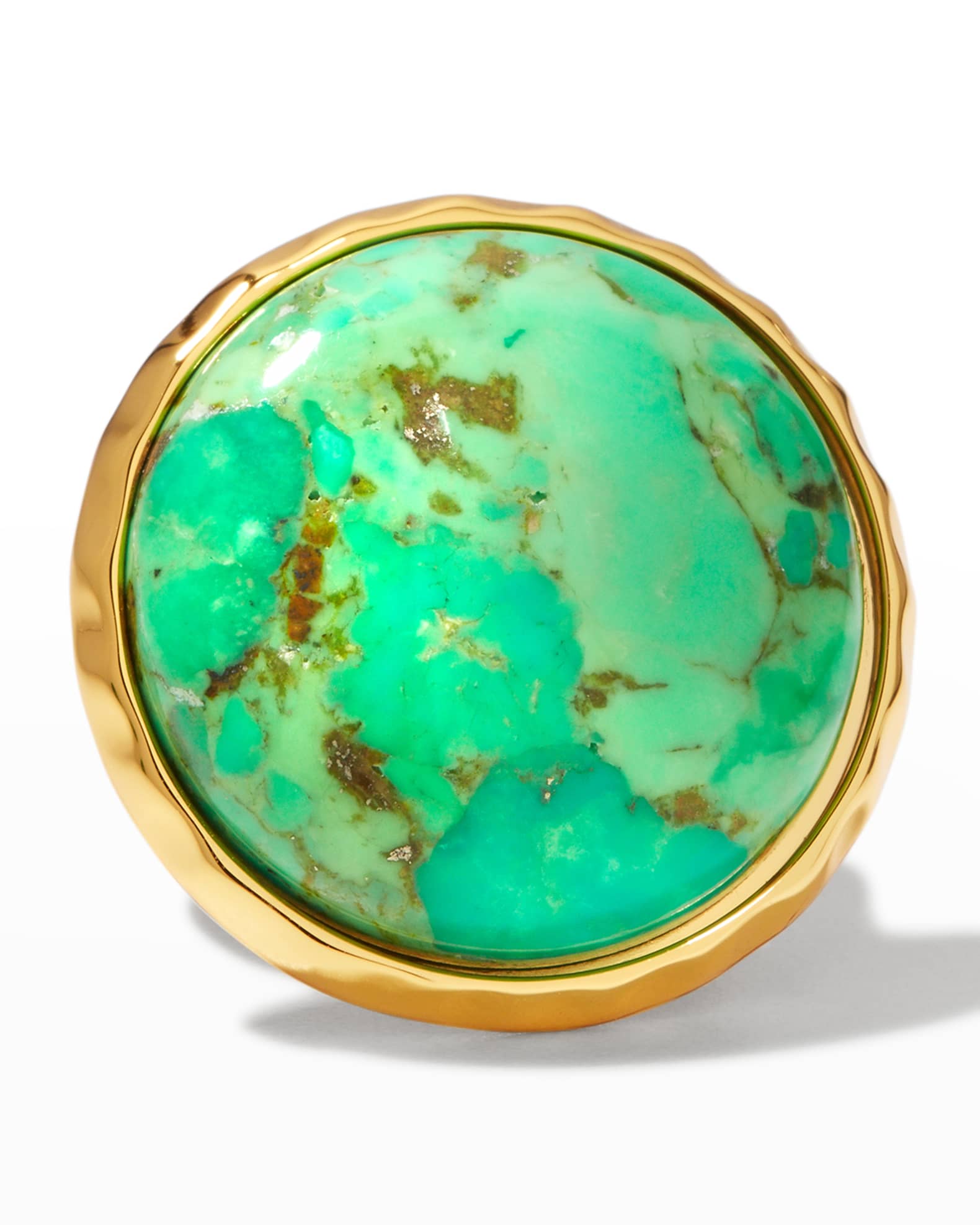 Green Turquoise Adjustable Statement Ring 0