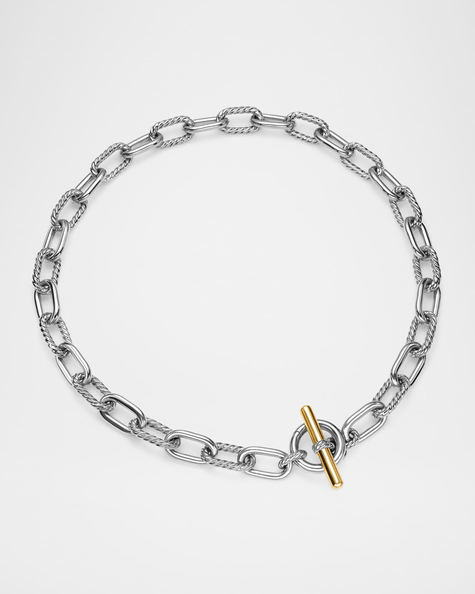 送料込/関税込■David Yurman■DY Madison チェーンネックレス David Yurman DY Madison Toggle Chain Necklace with 18K Gold