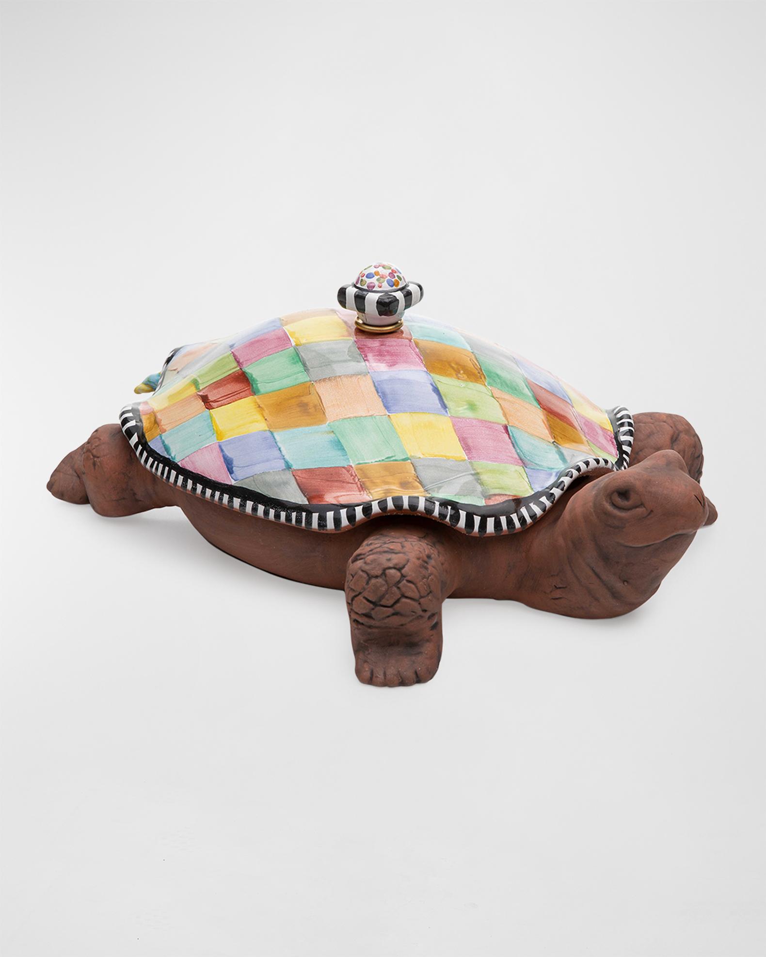 MacKenzie-Childs Harlequin Turtle Tureen | Neiman Marcus