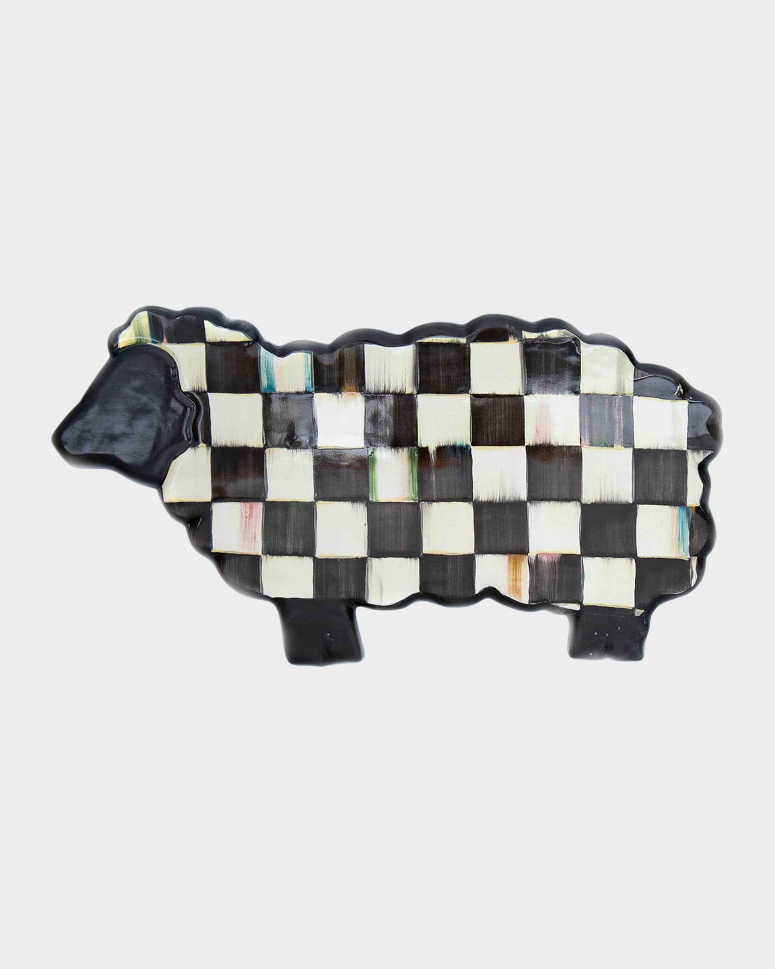 13.75" Courtly Check Sheep Serving Board 0