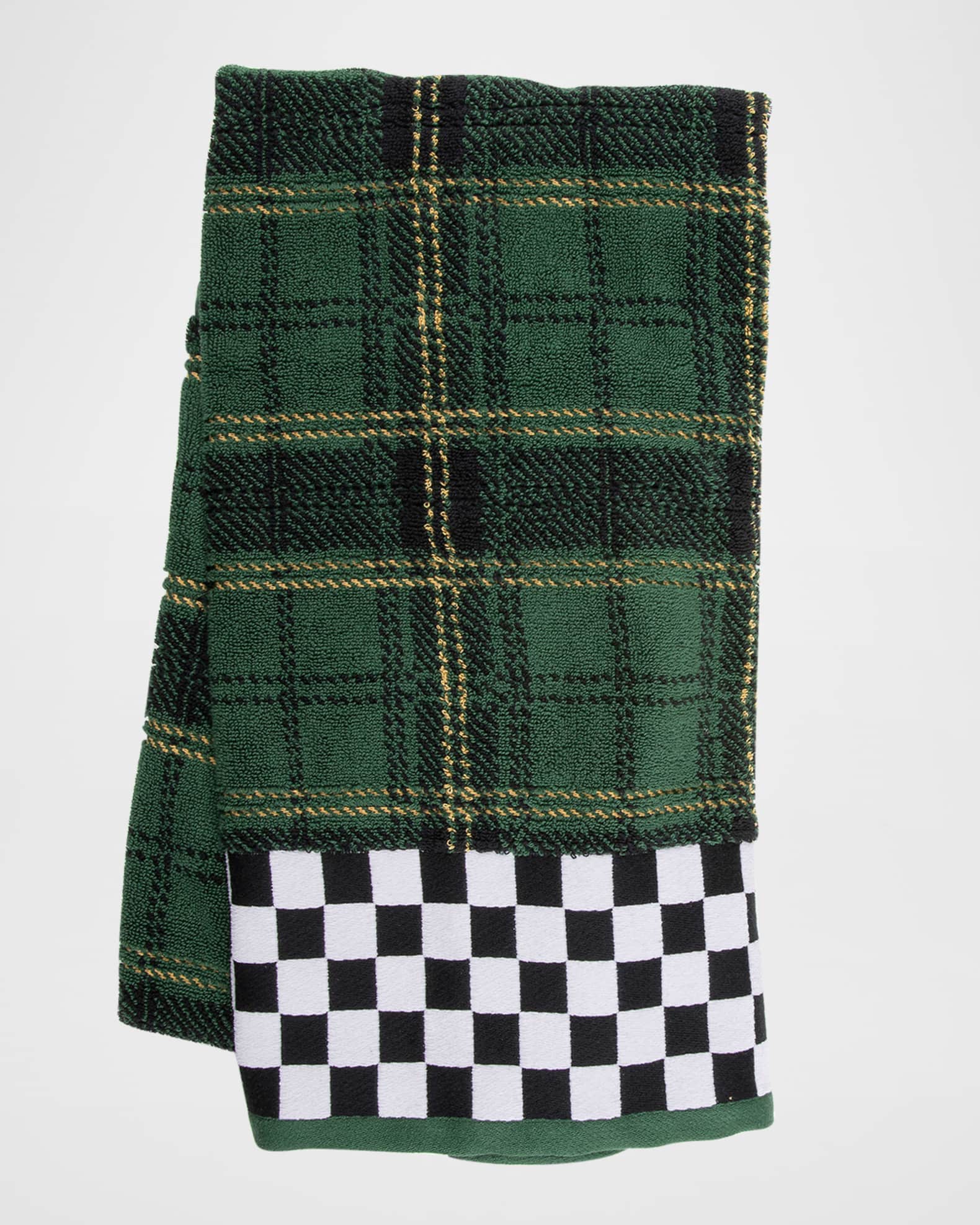 MacKenzie-Childs Evergreen Plaid Bath Towel