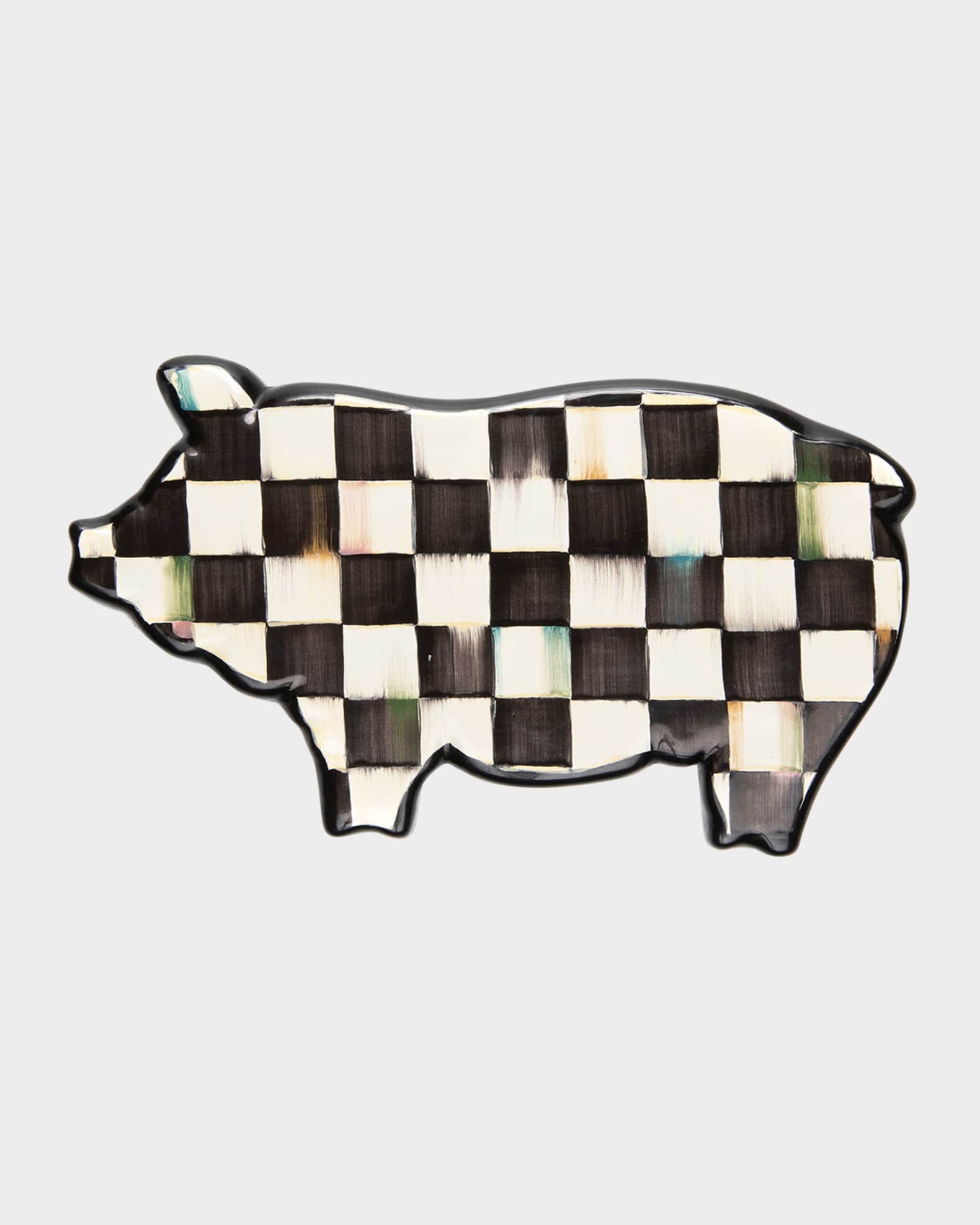 10" Courtly Check Pig Trivet 0