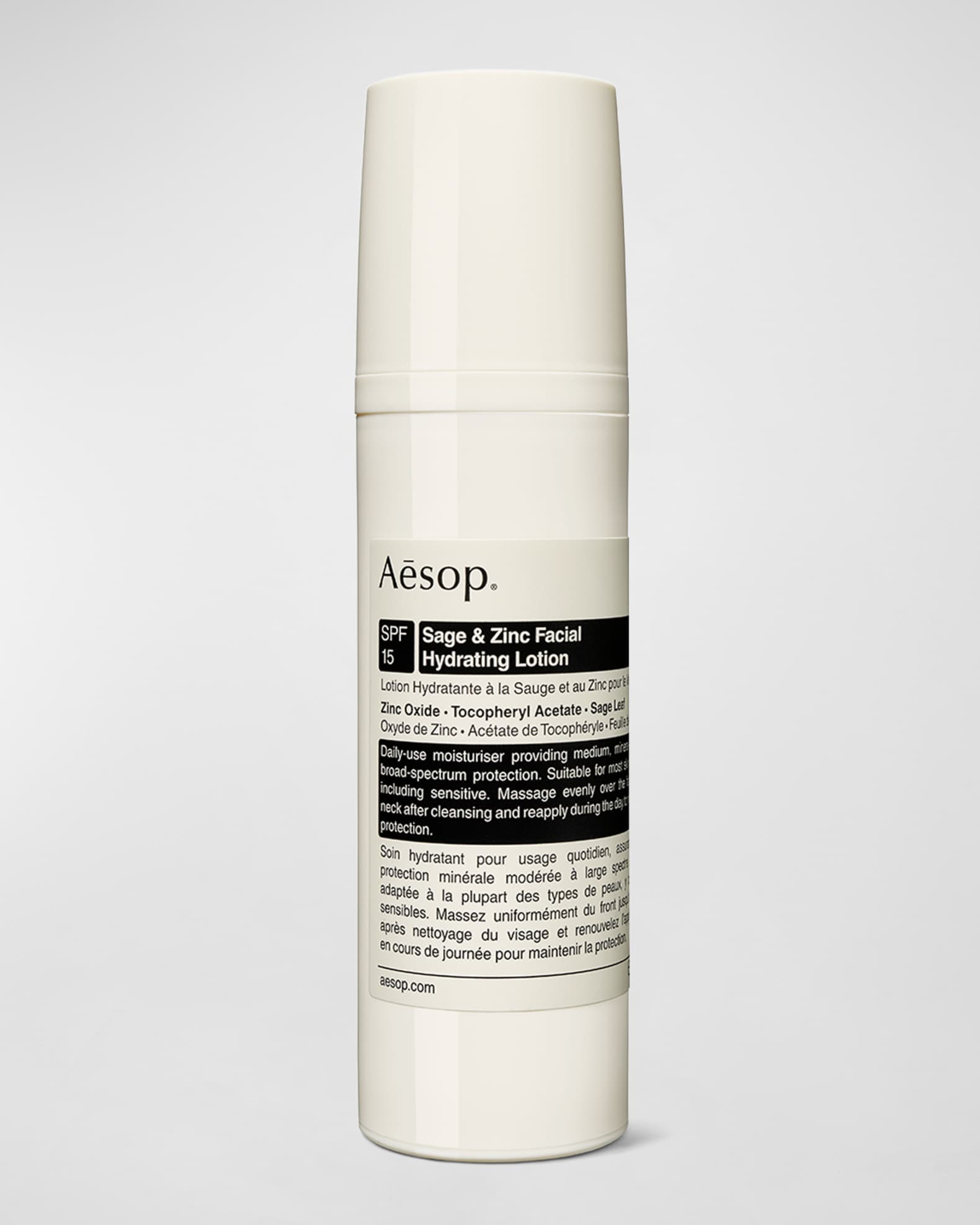 【再入荷】 Facial Zinc & Sage Aesop Hydrating oz 1.7 15, SPF Lotion レディースウェア