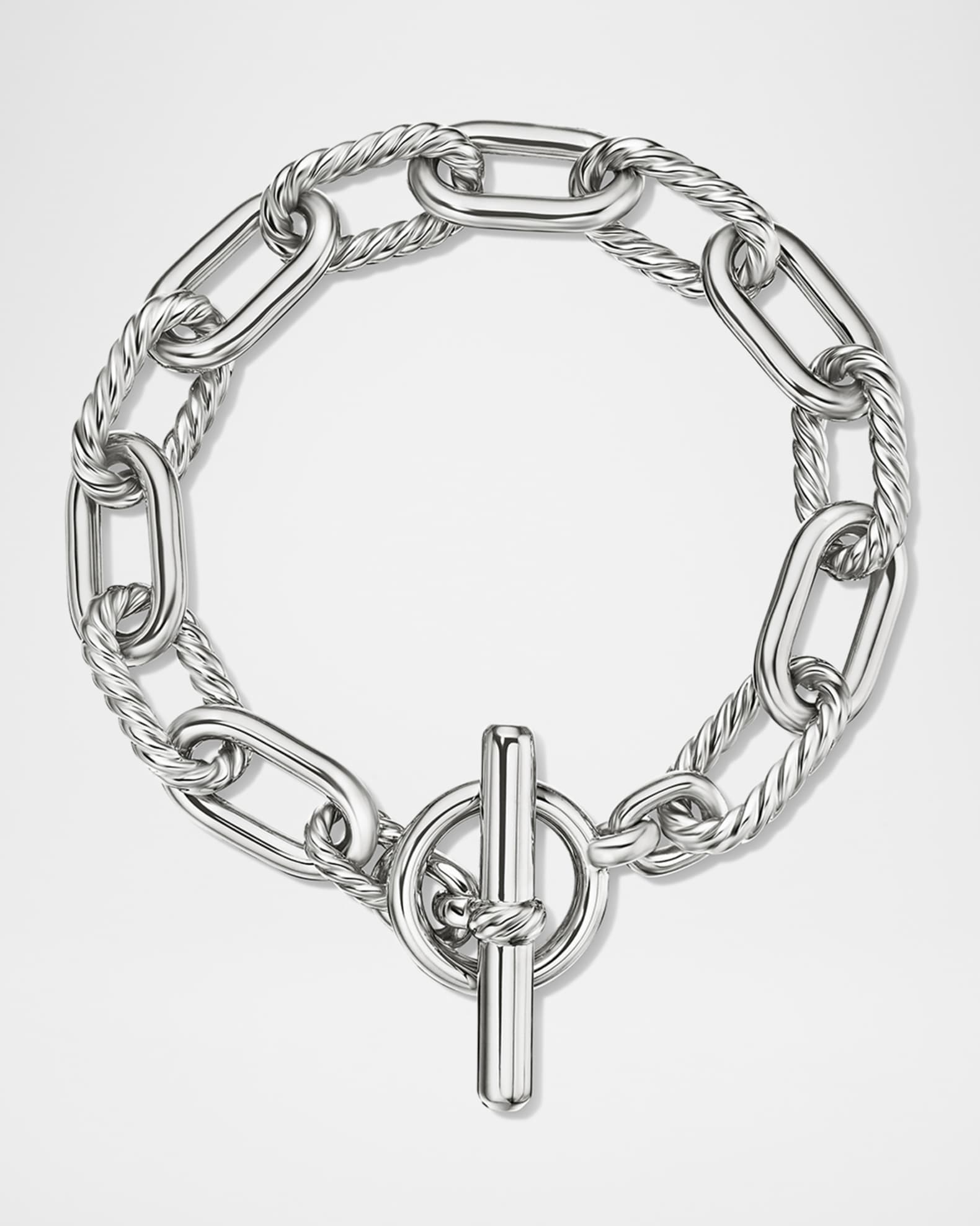 David Yurman 11mm DY Madison Toggle Chain Bracelet in Silver