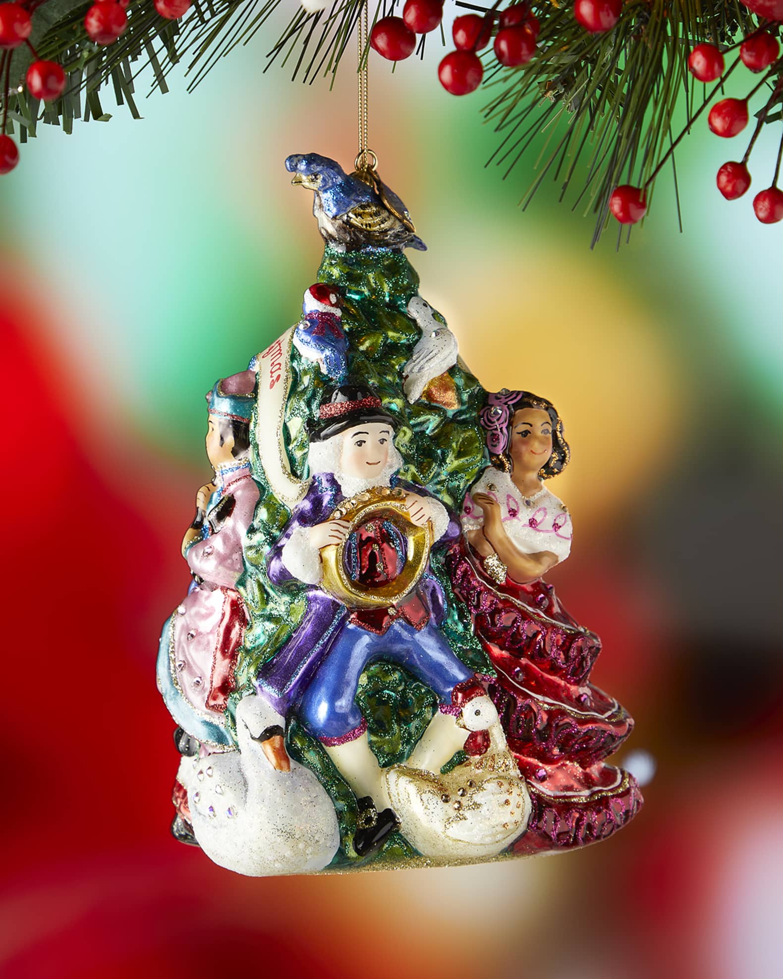Jay Strongwater 12 Days Wrap Up Christmas Ornament | Neiman Marcus
